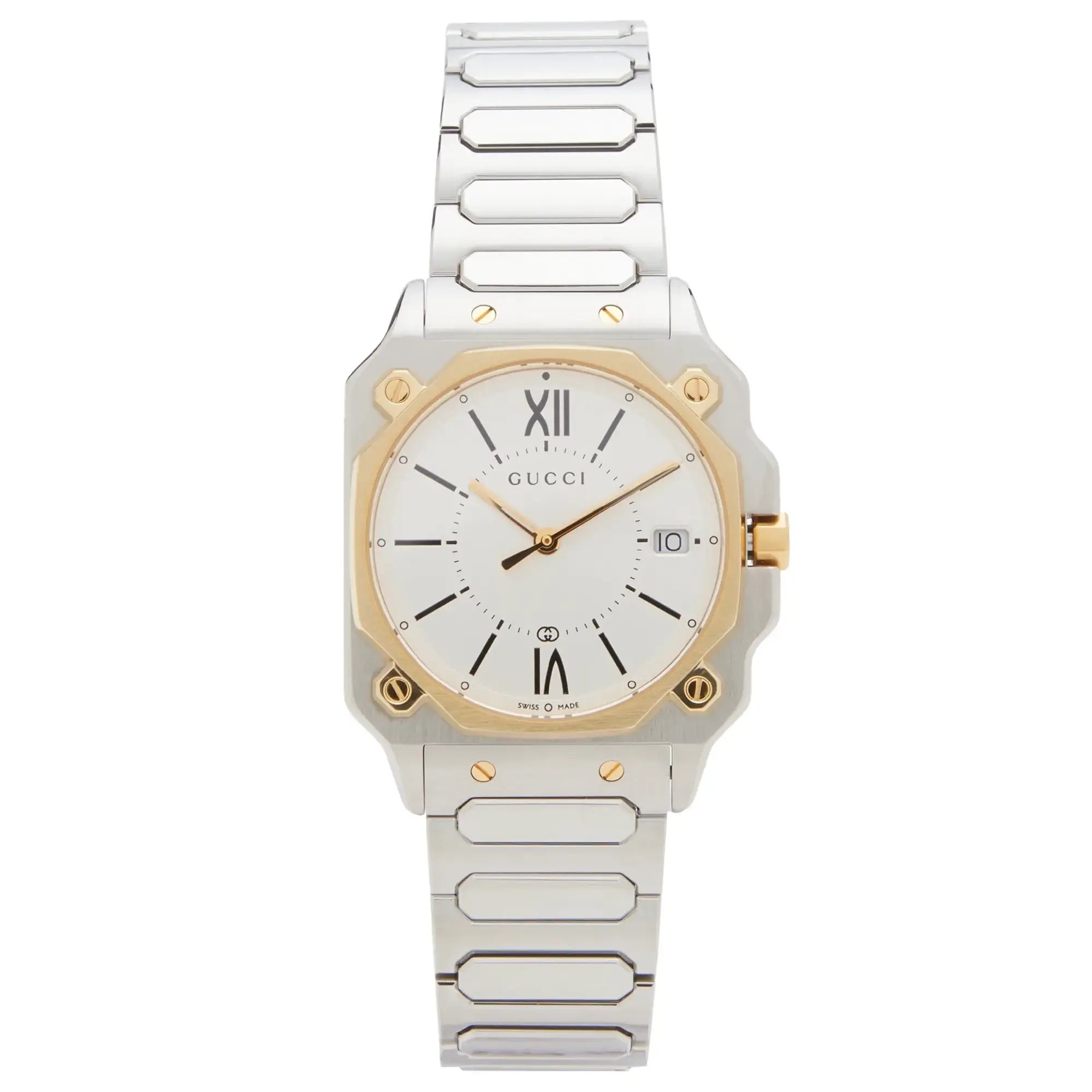 Gucci G-Flat 30mm Watch Gold/Silver