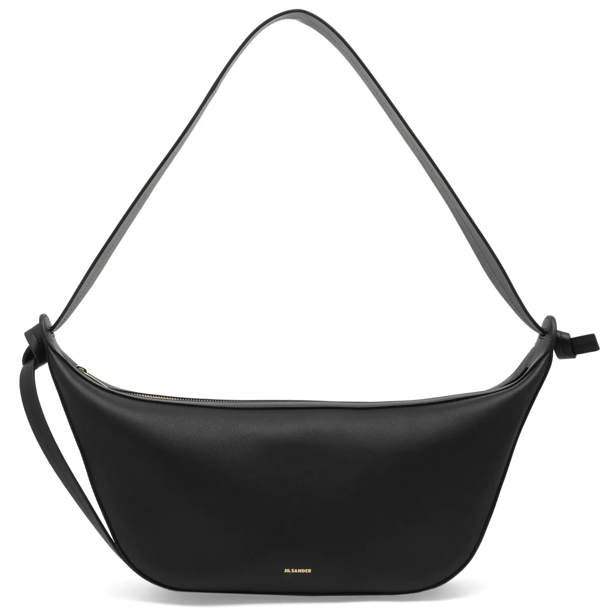 Jil Sander Women's Knot Leather Cross Body Bag Black