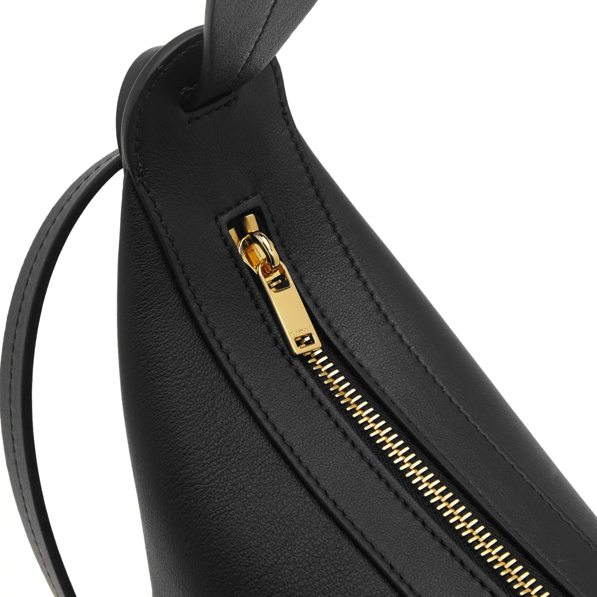 Jil Sander Women's Knot Leather Cross Body Bag Black