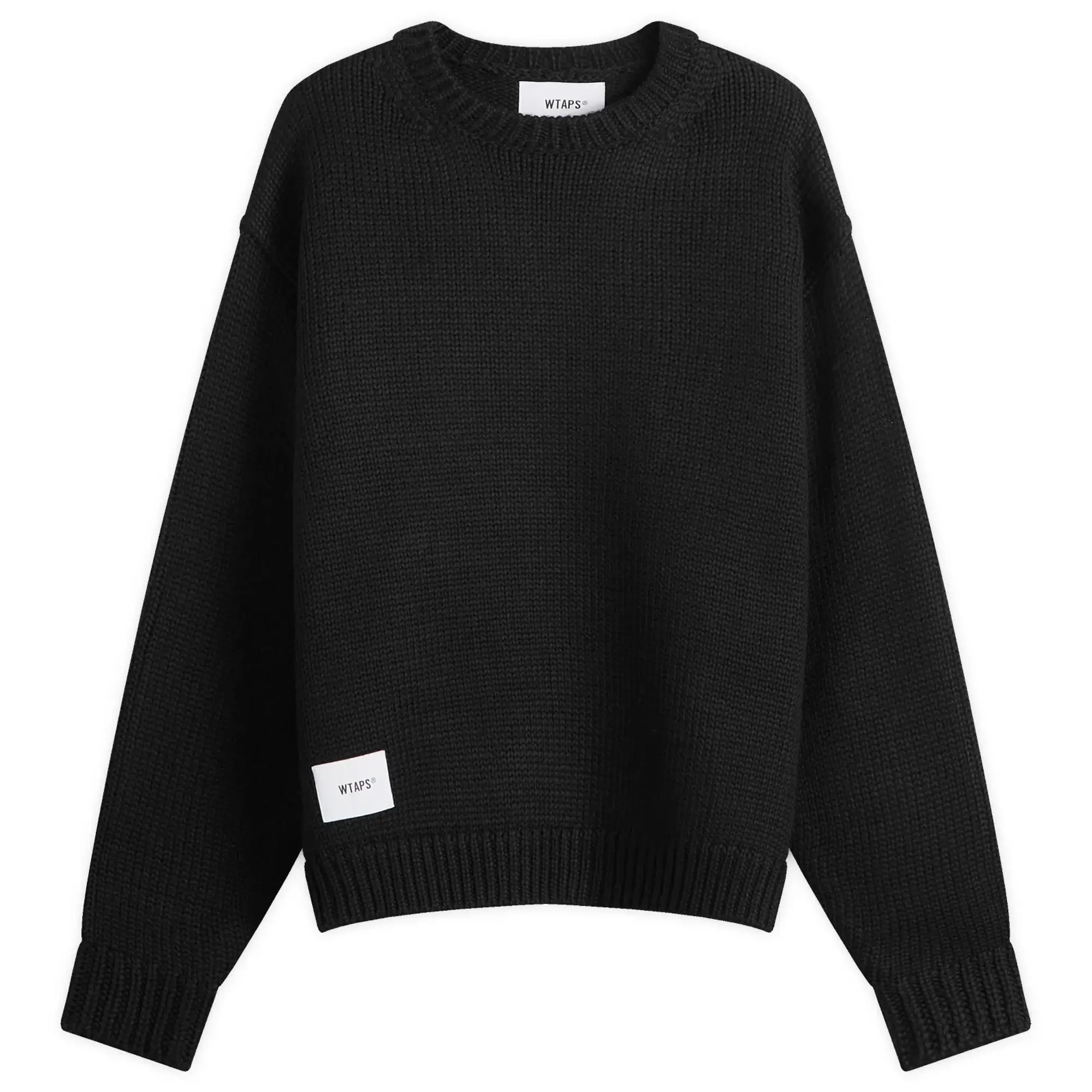 WTAPS Men's 05 Intarsia Motif Sweater Black