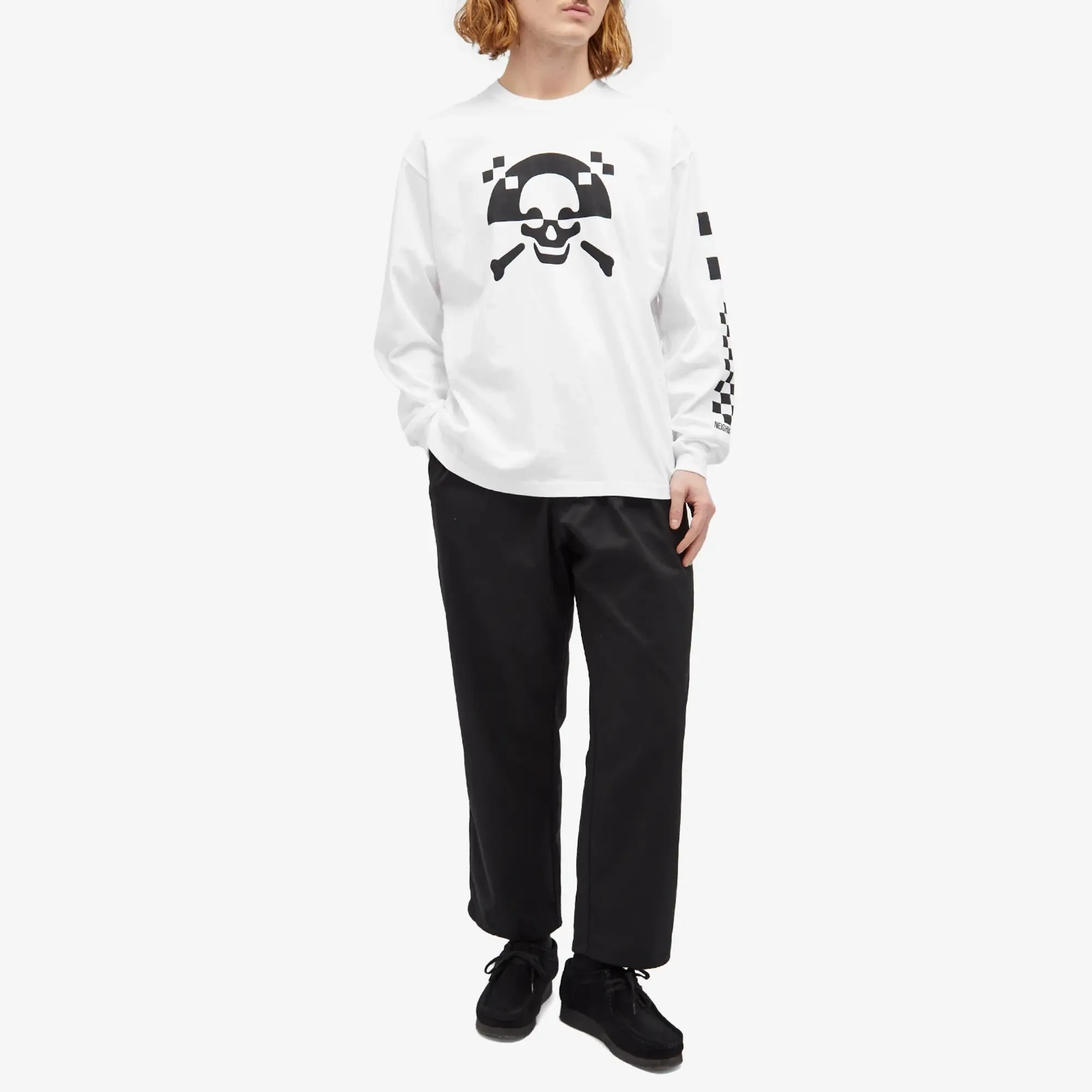 Neighborhood Men's LS-5 Long Sleeve T-Shirt White