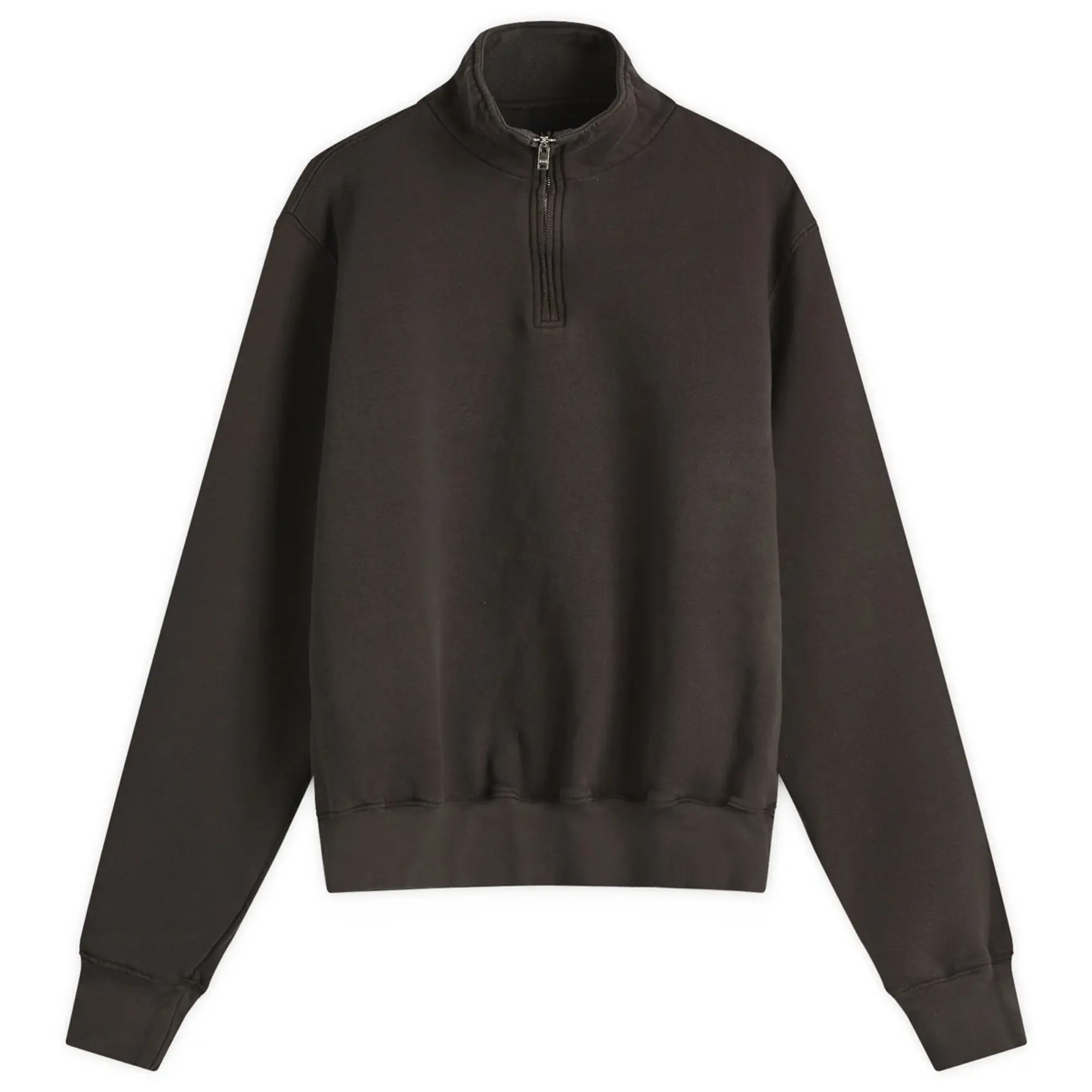 Asics Les Tien Men's Heavyweight Banded Yacht Half Zip Vintage Black