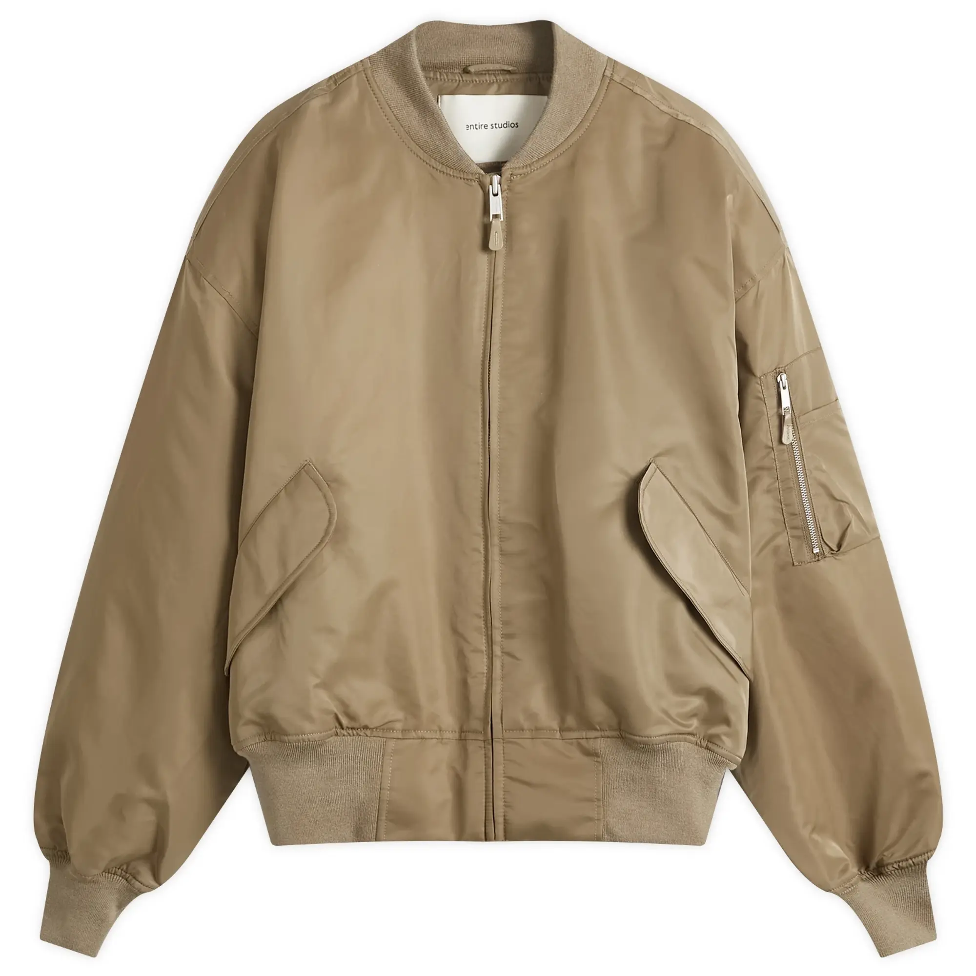 Entire Studios Men's Broad Bomber Jacket Cream