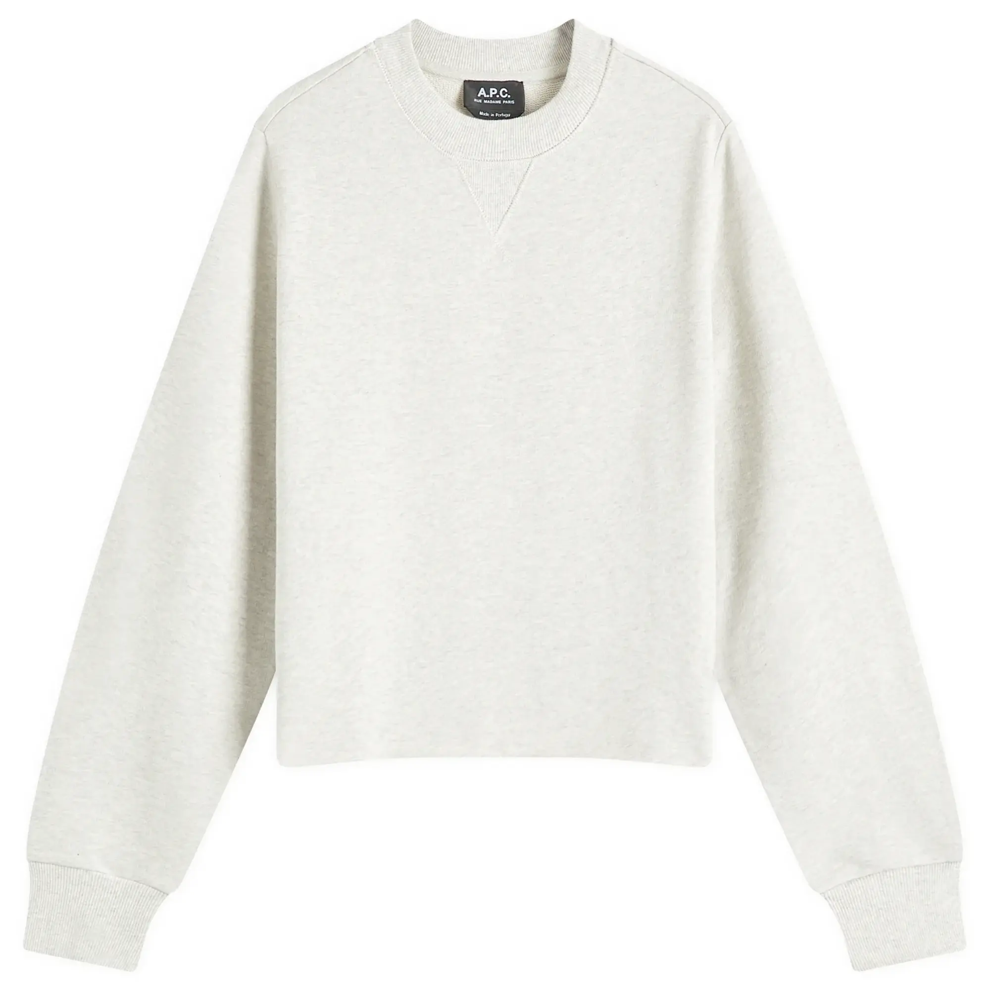 A.P.C. Women's Label F Sweatshirt Heathered Ecru