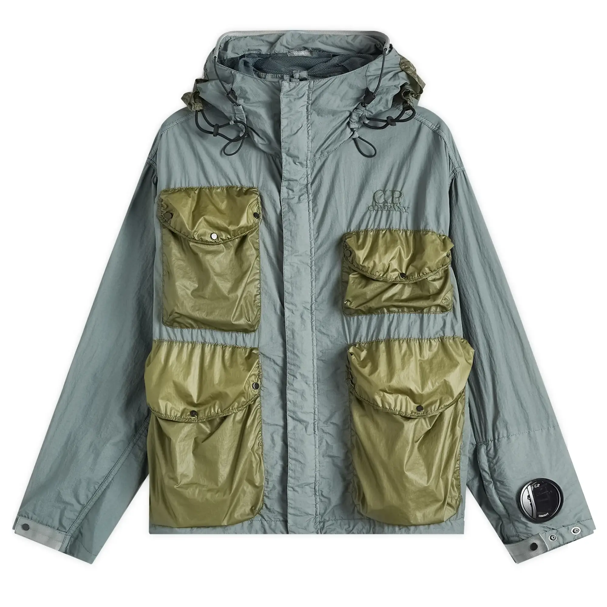 C.P. Company Men's Multi Pocket Goggle Jacket Thyme