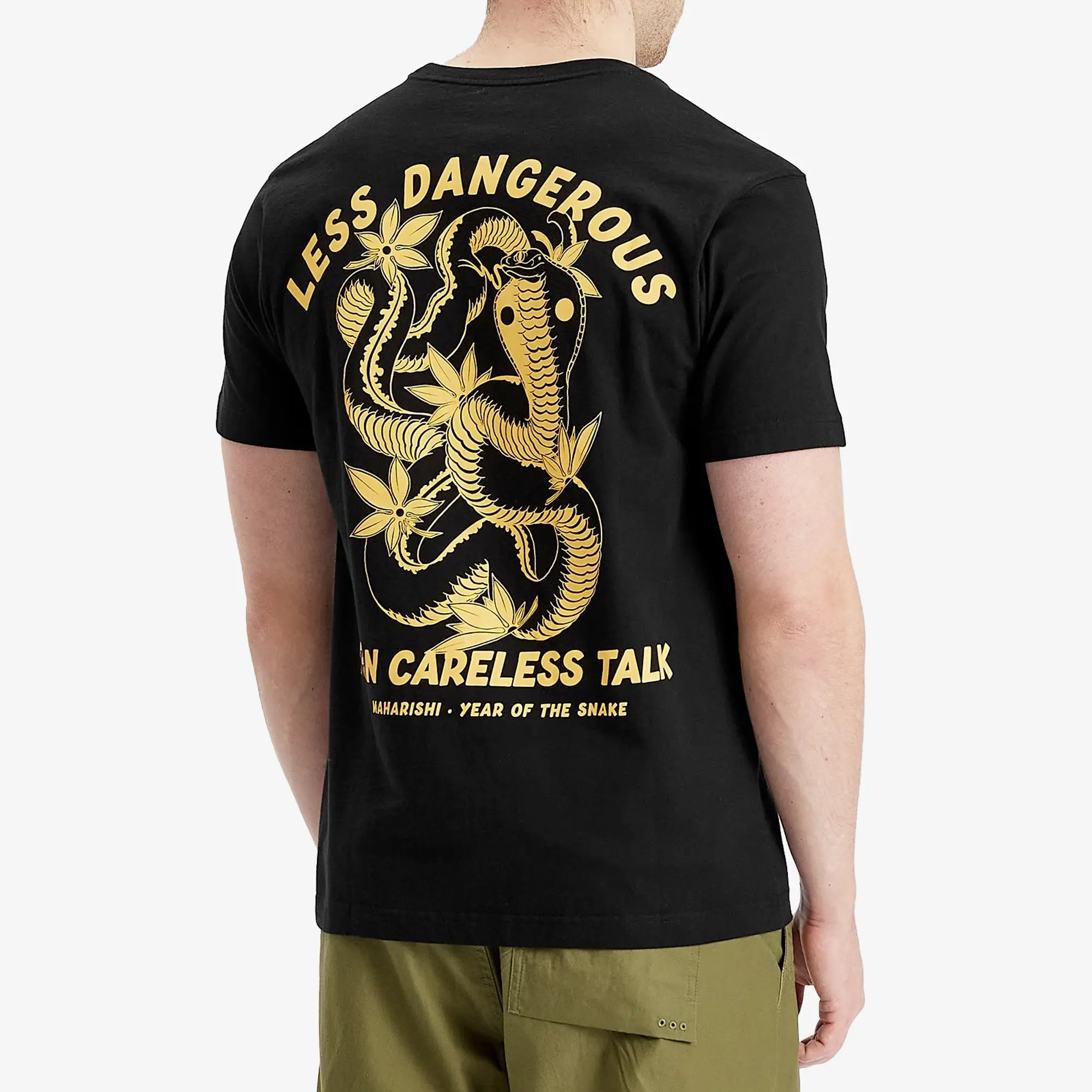 Maharishi Men's Less Dangerous T-Shirt Black