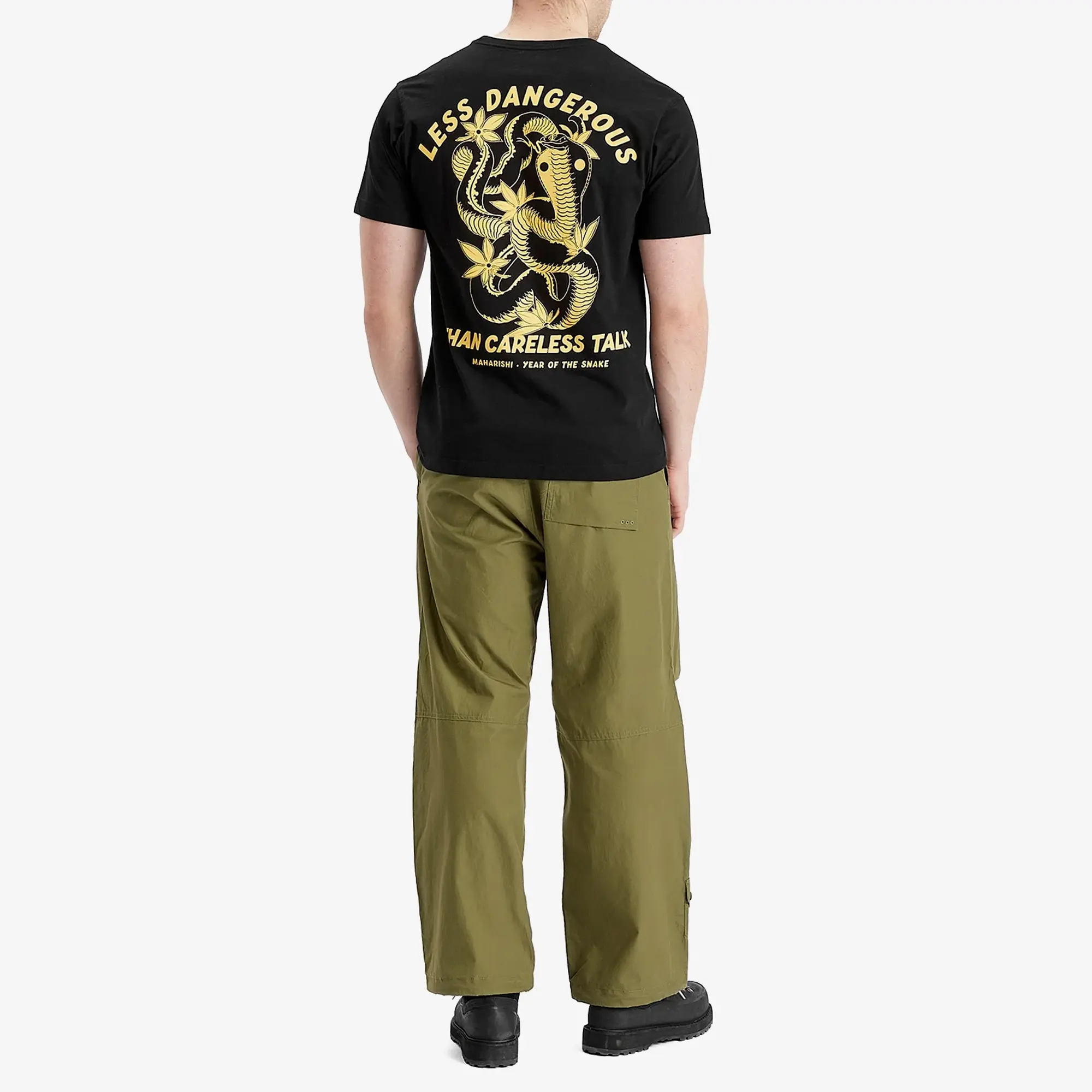 Maharishi Men's Less Dangerous T-Shirt Black