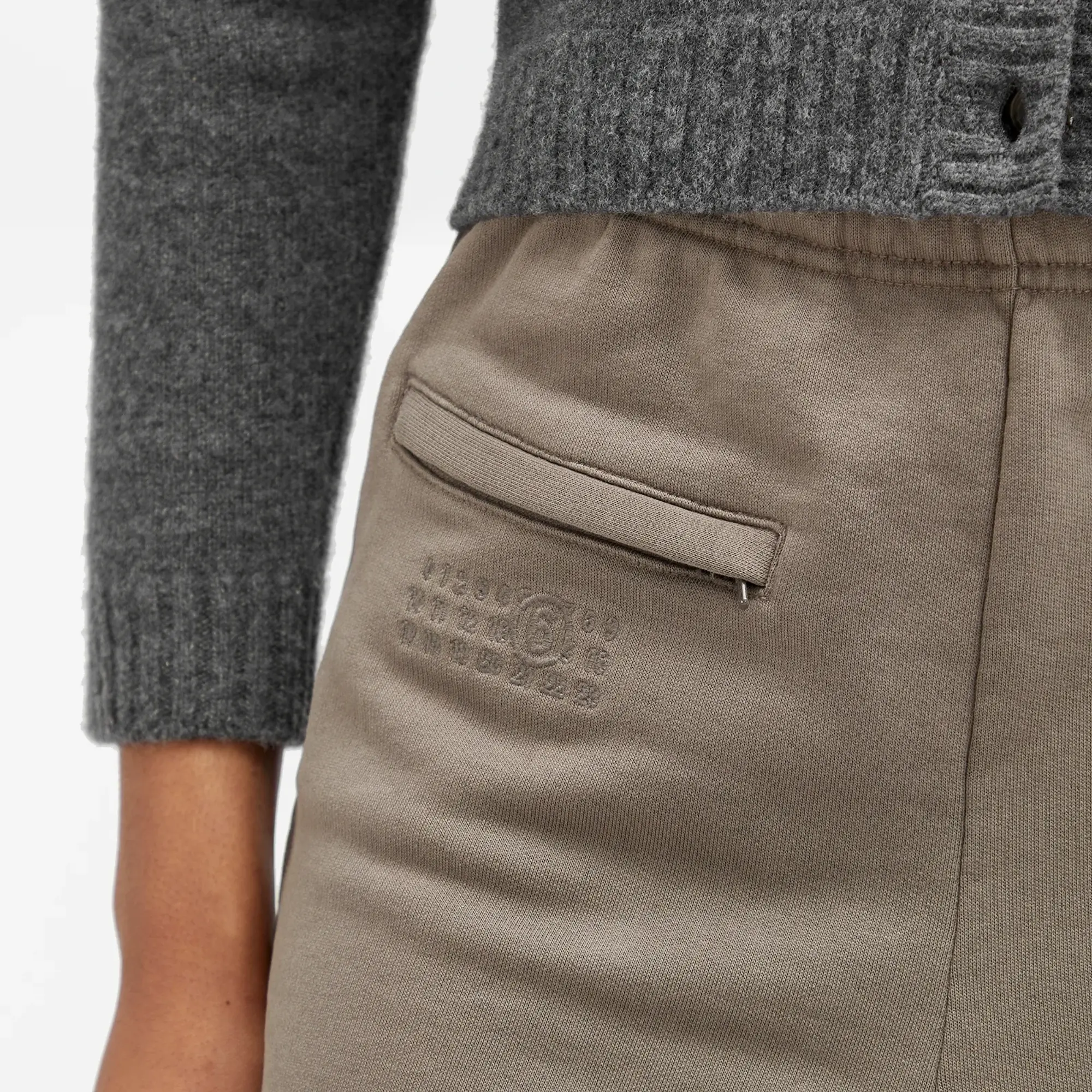 MM6 Maison Margiela Women's Jersey Longline Shorts Brown
