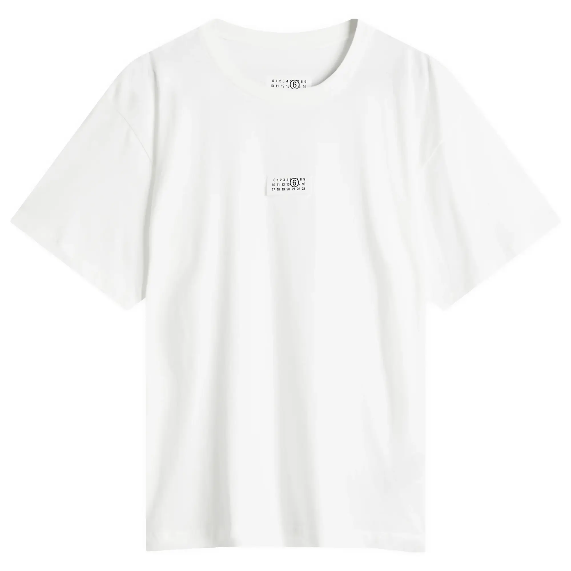 MM6 Maison Margiela Men's Numbers Patch Logo T-Shirt Off White