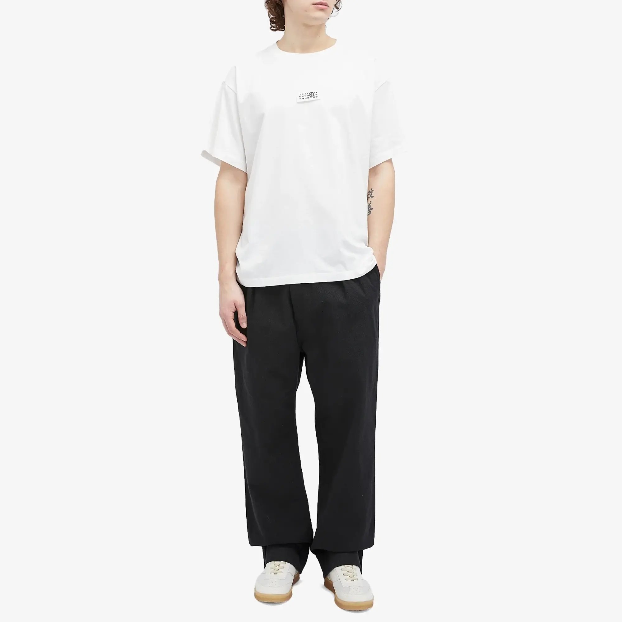 MM6 Maison Margiela Men's Numbers Patch Logo T-Shirt Off White