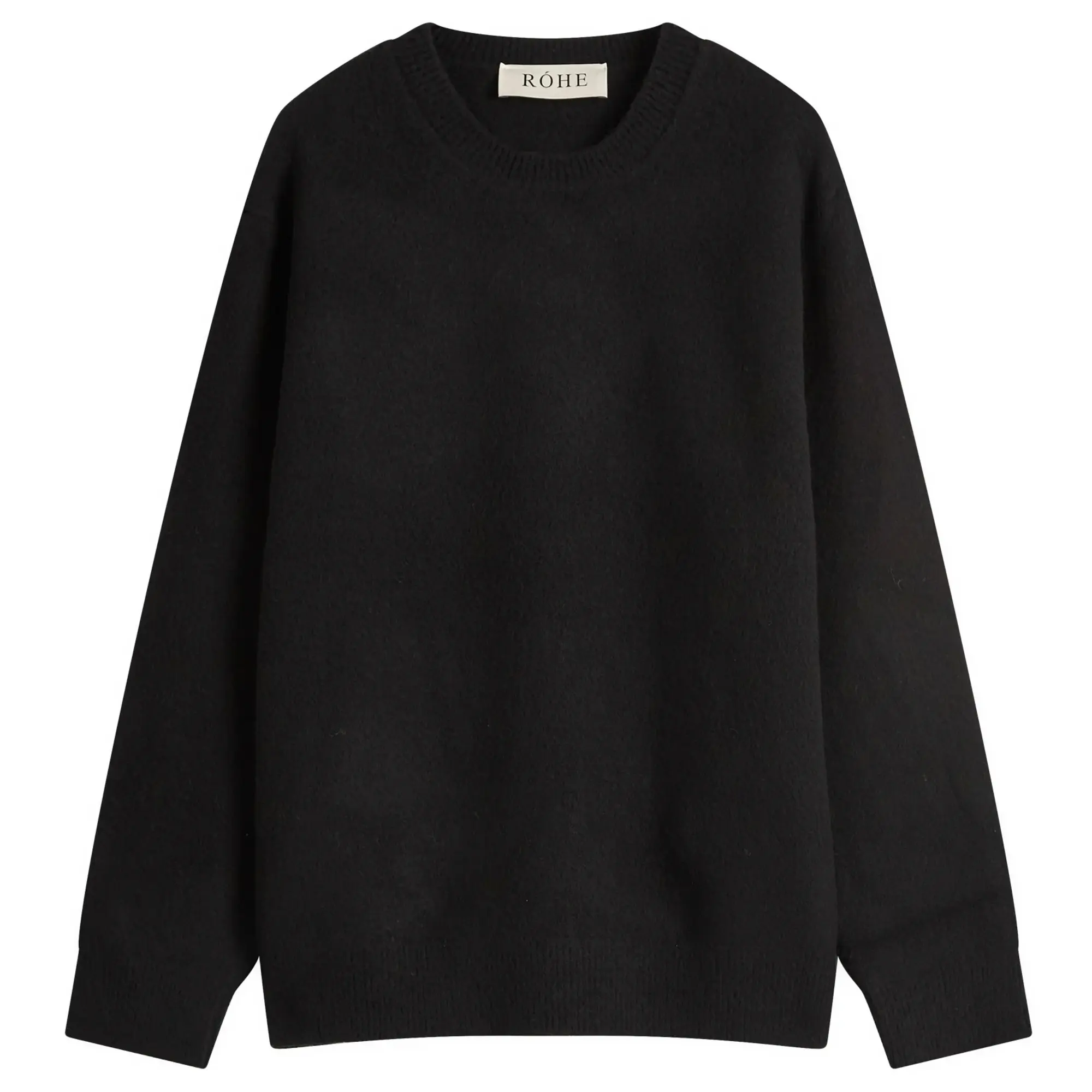 Róhe Men's Boiled Wool Jumper Black