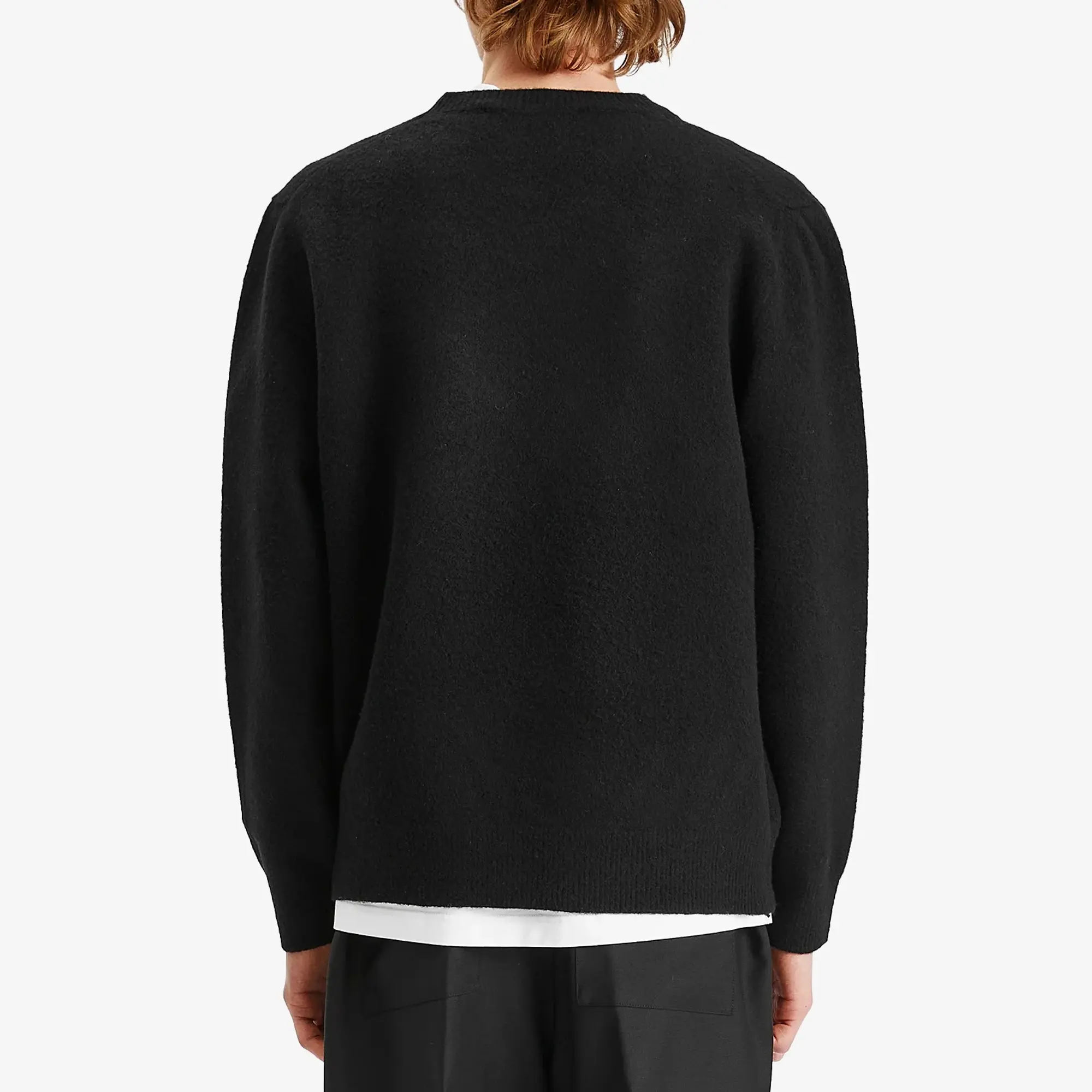 Róhe Men's Boiled Wool Jumper Black