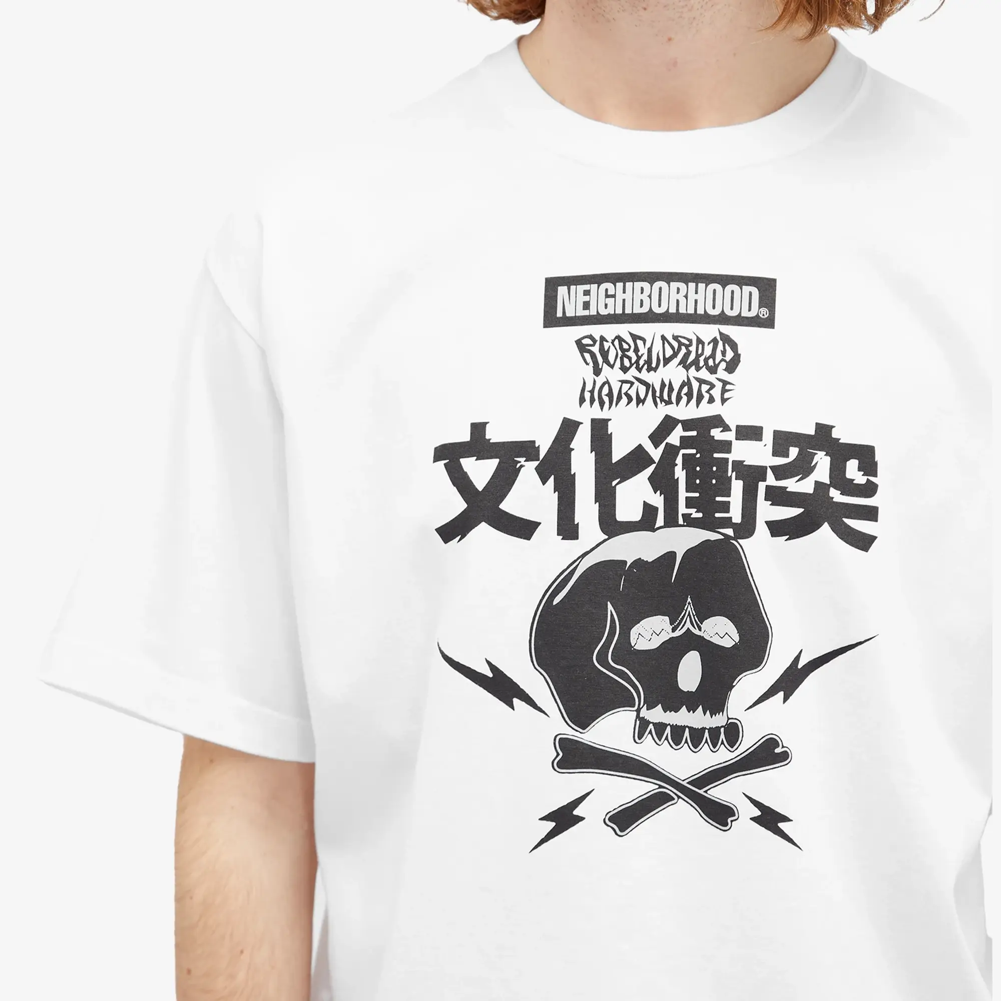 Neighborhood Men's x Rebel Dread Hardware T-Shirt 3 White