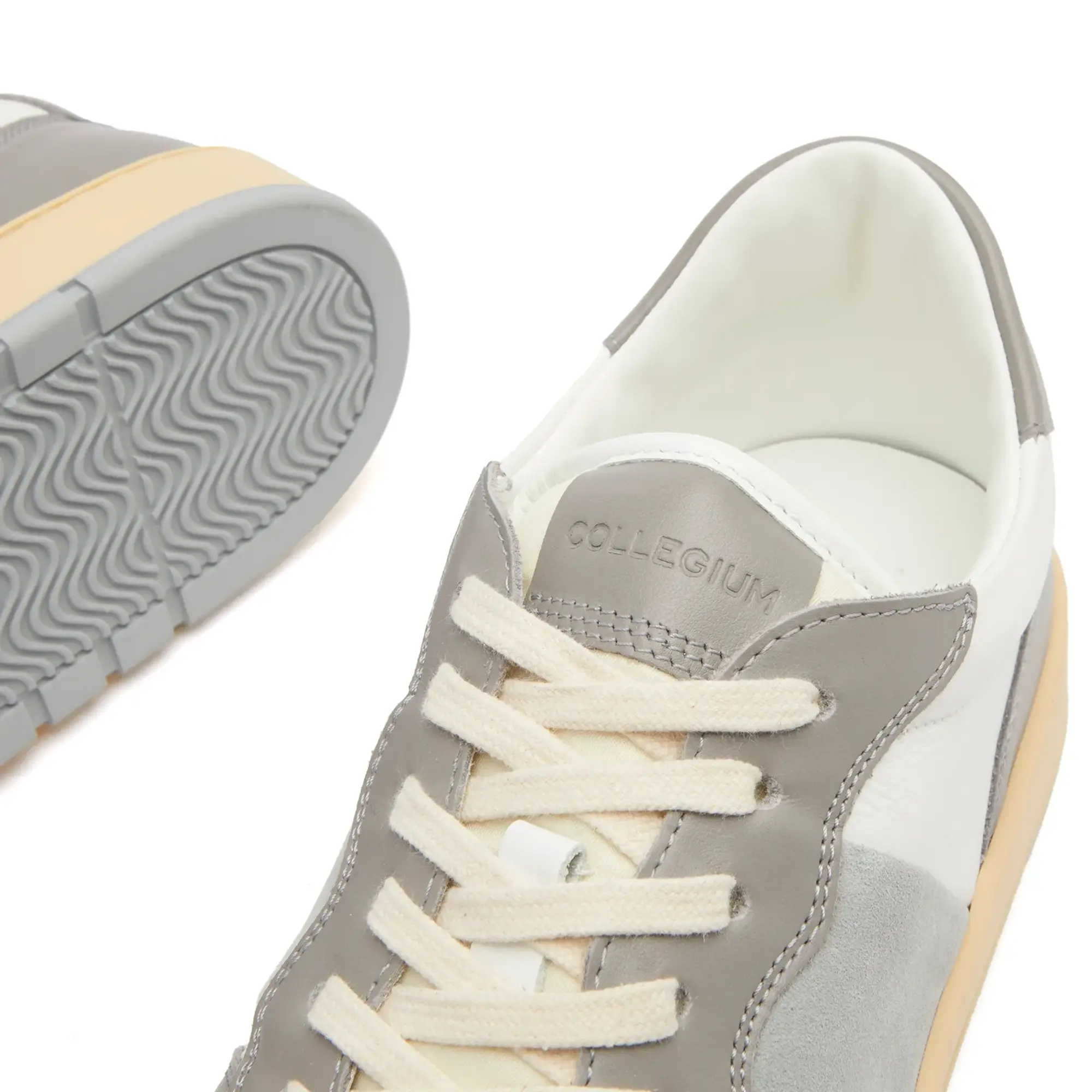 Collegium Men's Pillar Destroyer Low Sneaker Grey/White