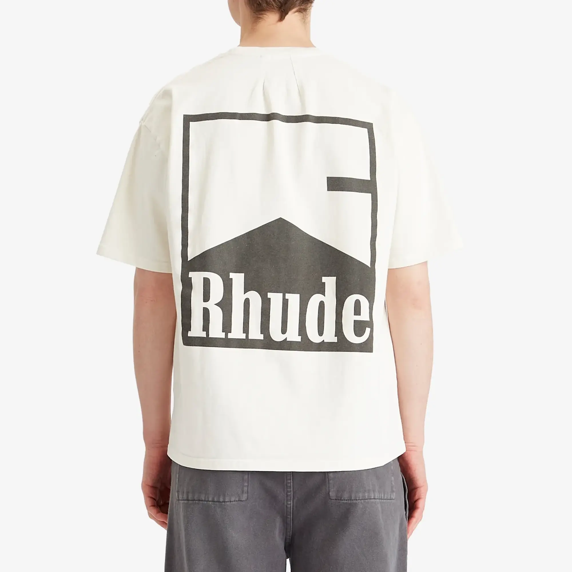 T-Shirt Rhude Chevron Tee Vintage White M