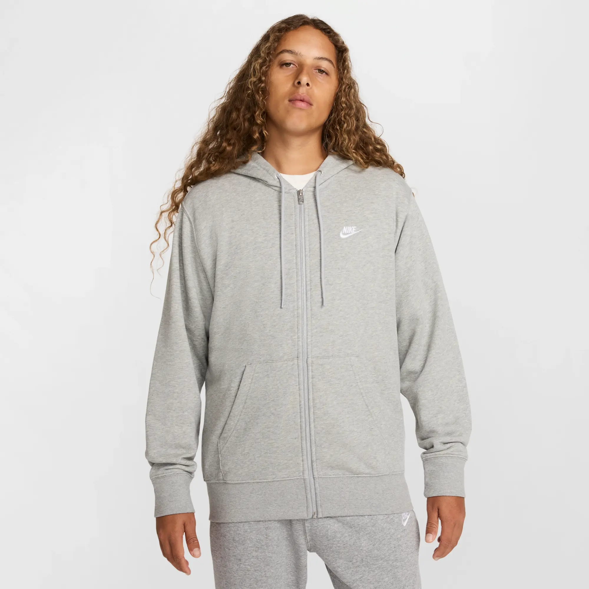 Nike Club Men Hoodies - Grey