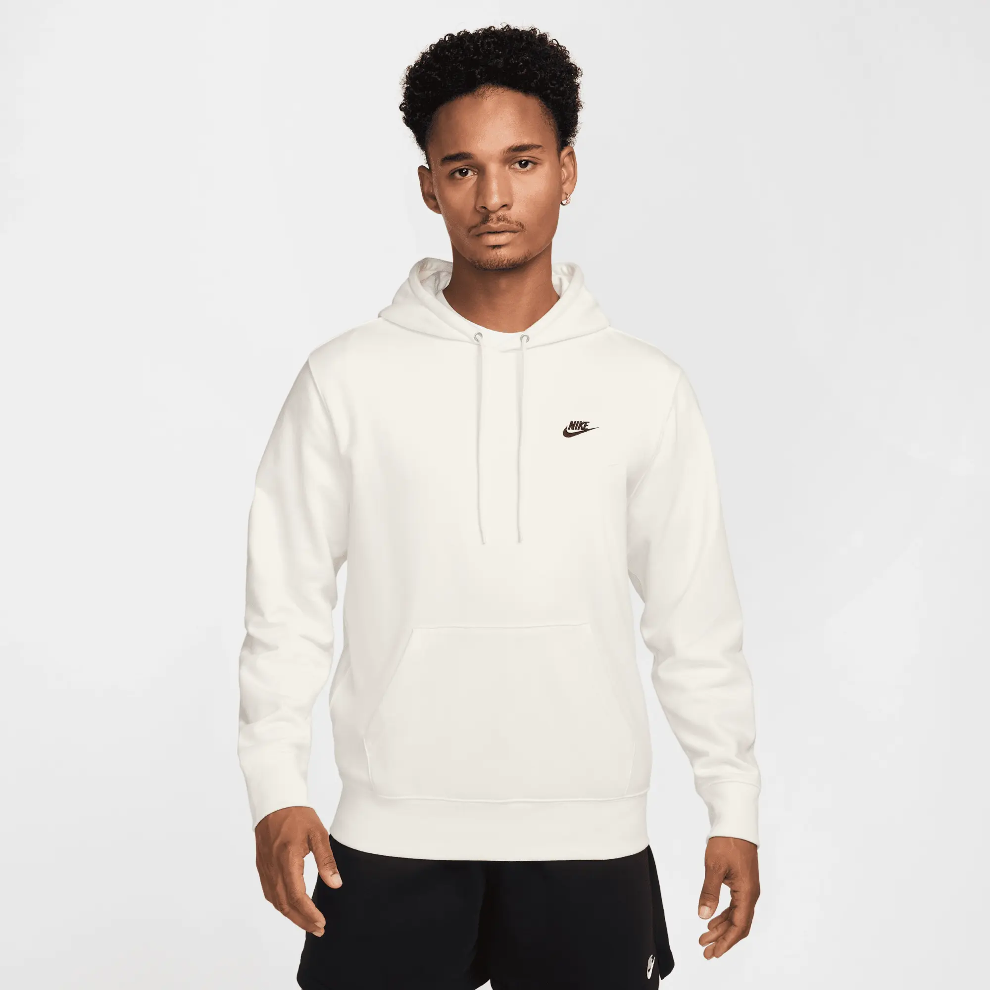 Nike Club Men Hoodies - White