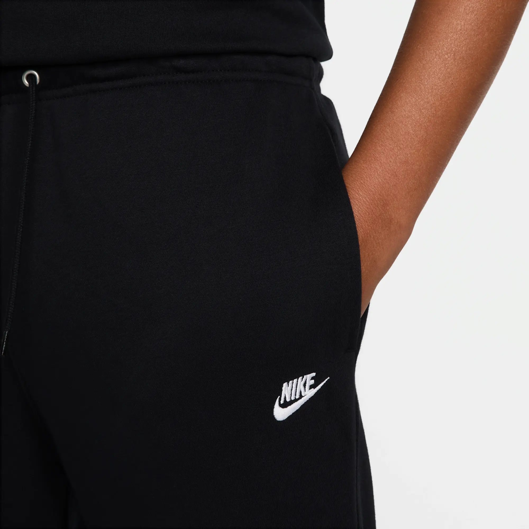 Nike Club Men's French Terry Joggers - Black - Cotton/Polyester