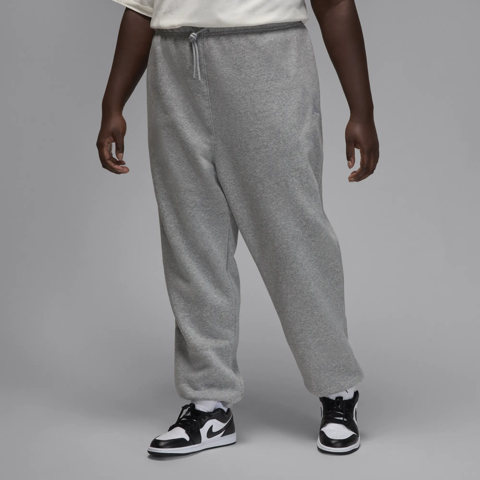 Nike Jordan Brooklyn Fleece Women's Trousers - Grey - Cotton/Polyester
