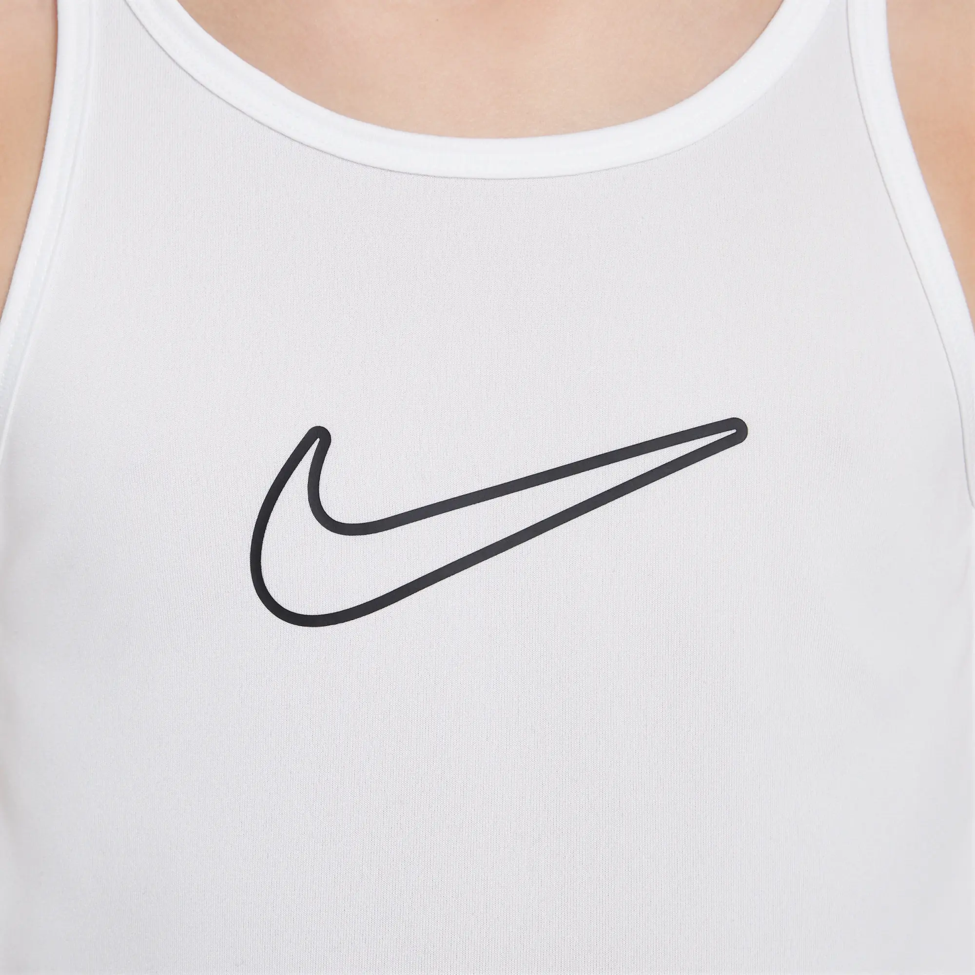 Nike One Classic Older Kids' (Girls') Dri-FIT Tank Top - White - Polyester