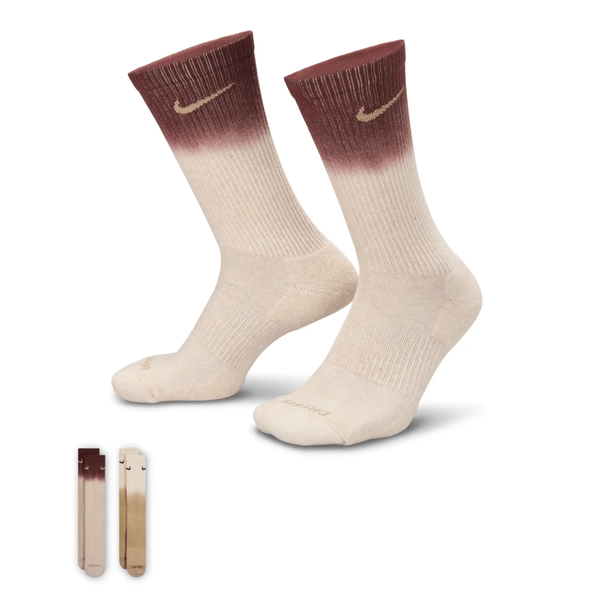 Nike Everyday Plus Cushioned Crew Socks (2 Pairs) - Multi-Colour