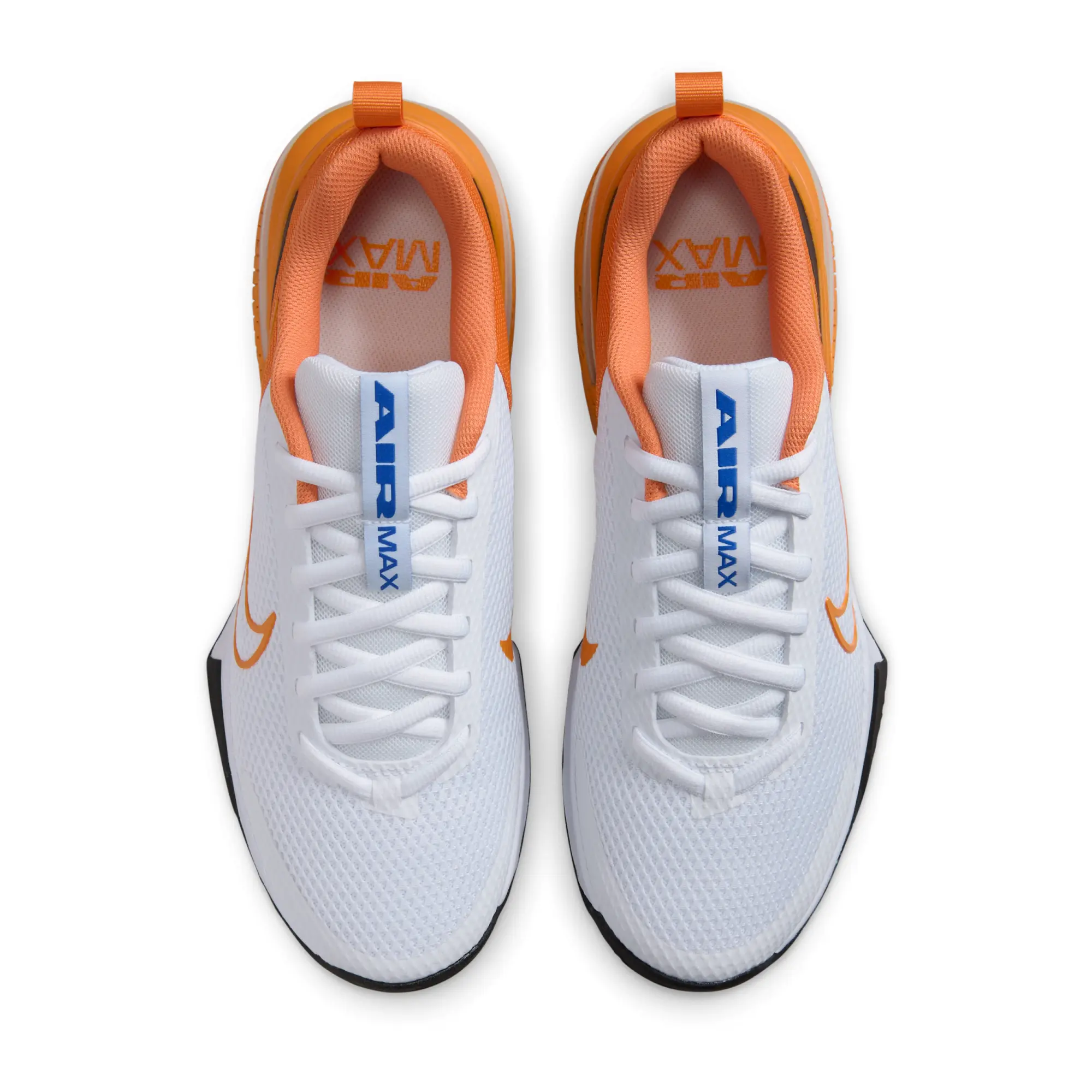 Nike Training Air Max Alpha 6 Trainers In White And Orange-Black