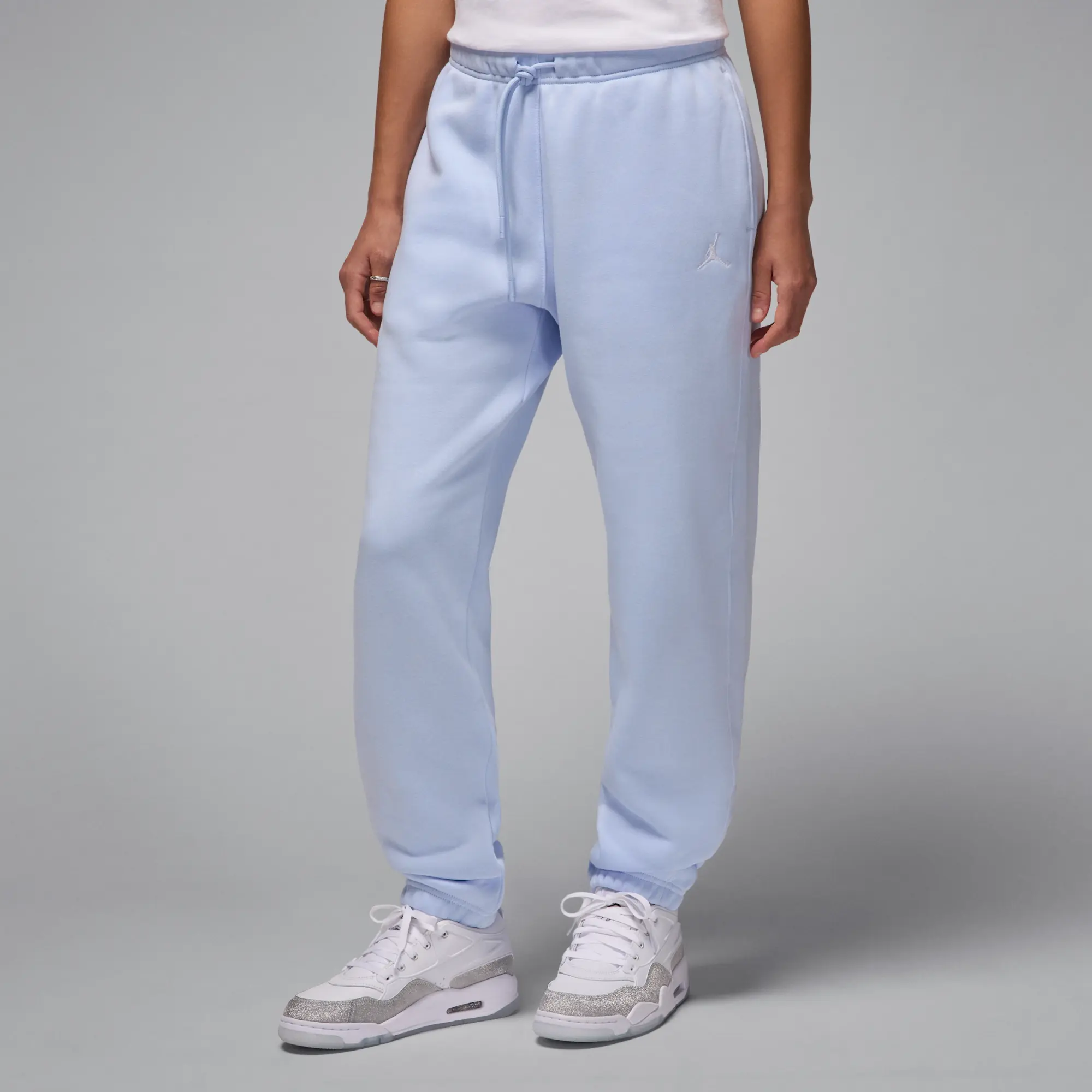 Nike Jordan Brooklyn Fleece Women's Trousers - Blue - Cotton/Polyester