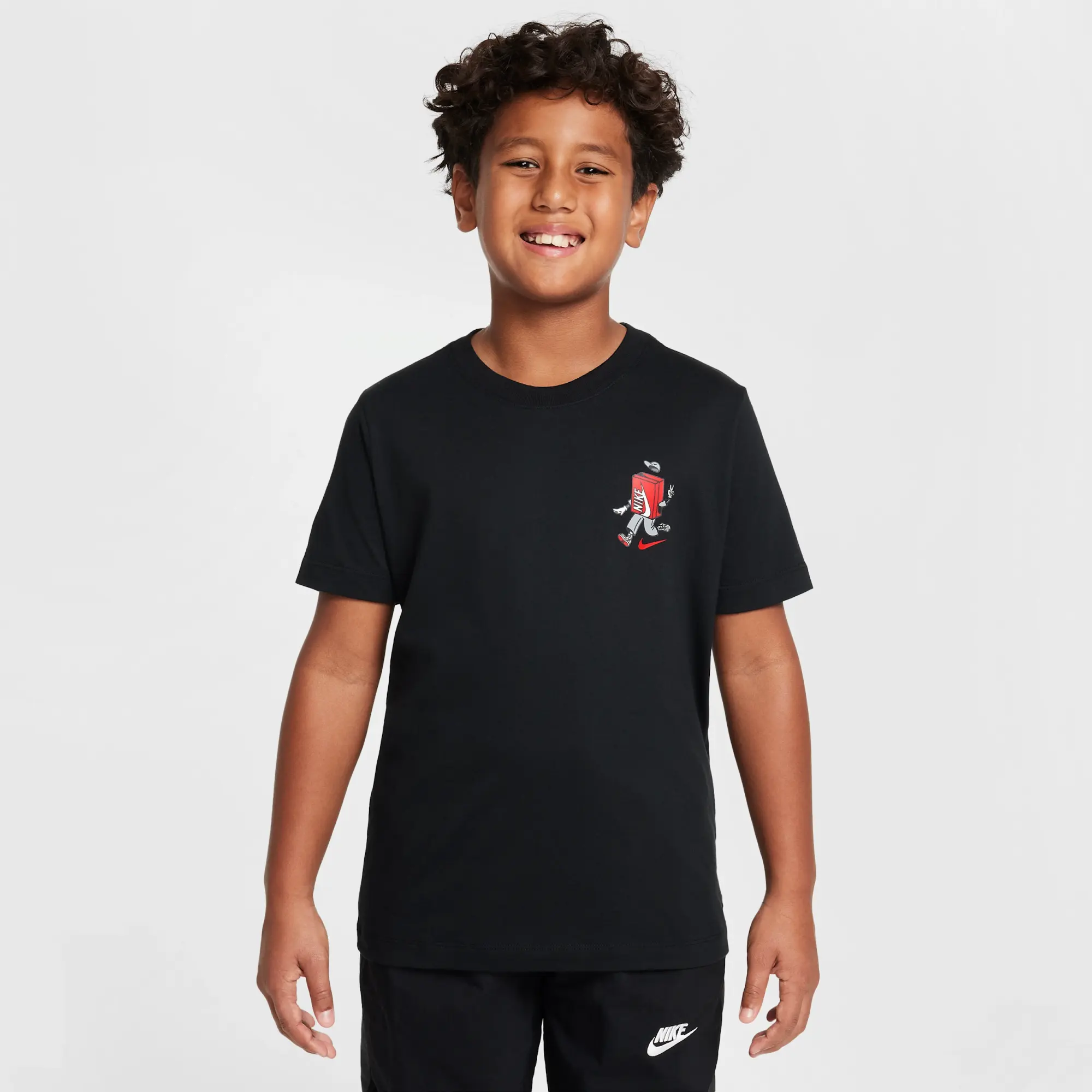 Nike Sportswear Older Kids' T-Shirt - Black - Cotton