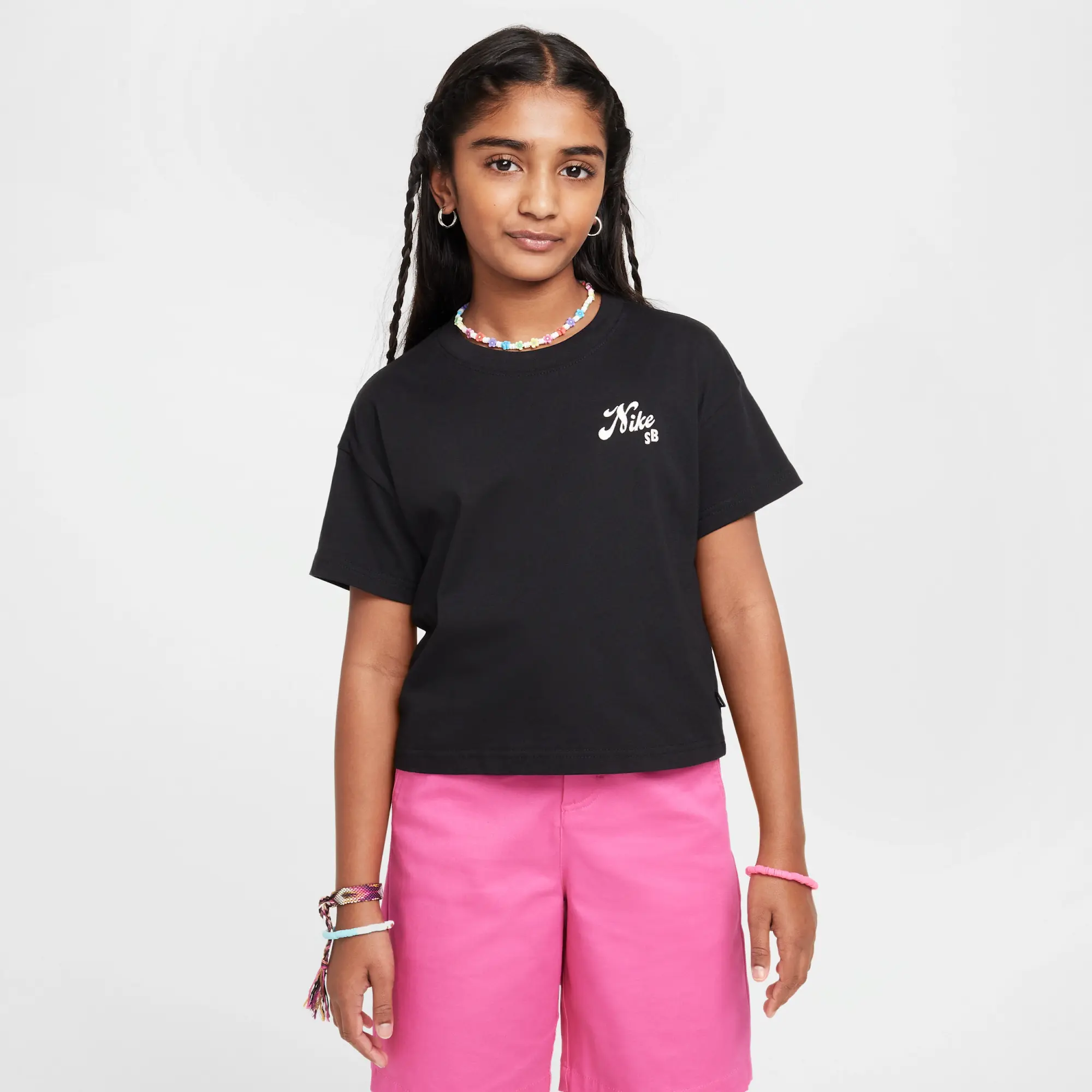 Nike SB Older Kids' (Girls') T-Shirt - Black - Cotton