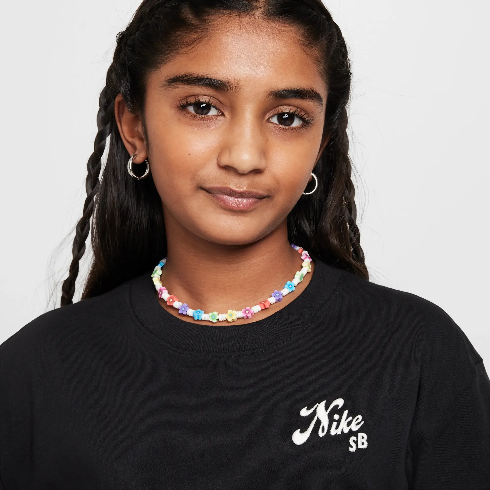 Nike SB Older Kids' (Girls') T-Shirt - Black - Cotton