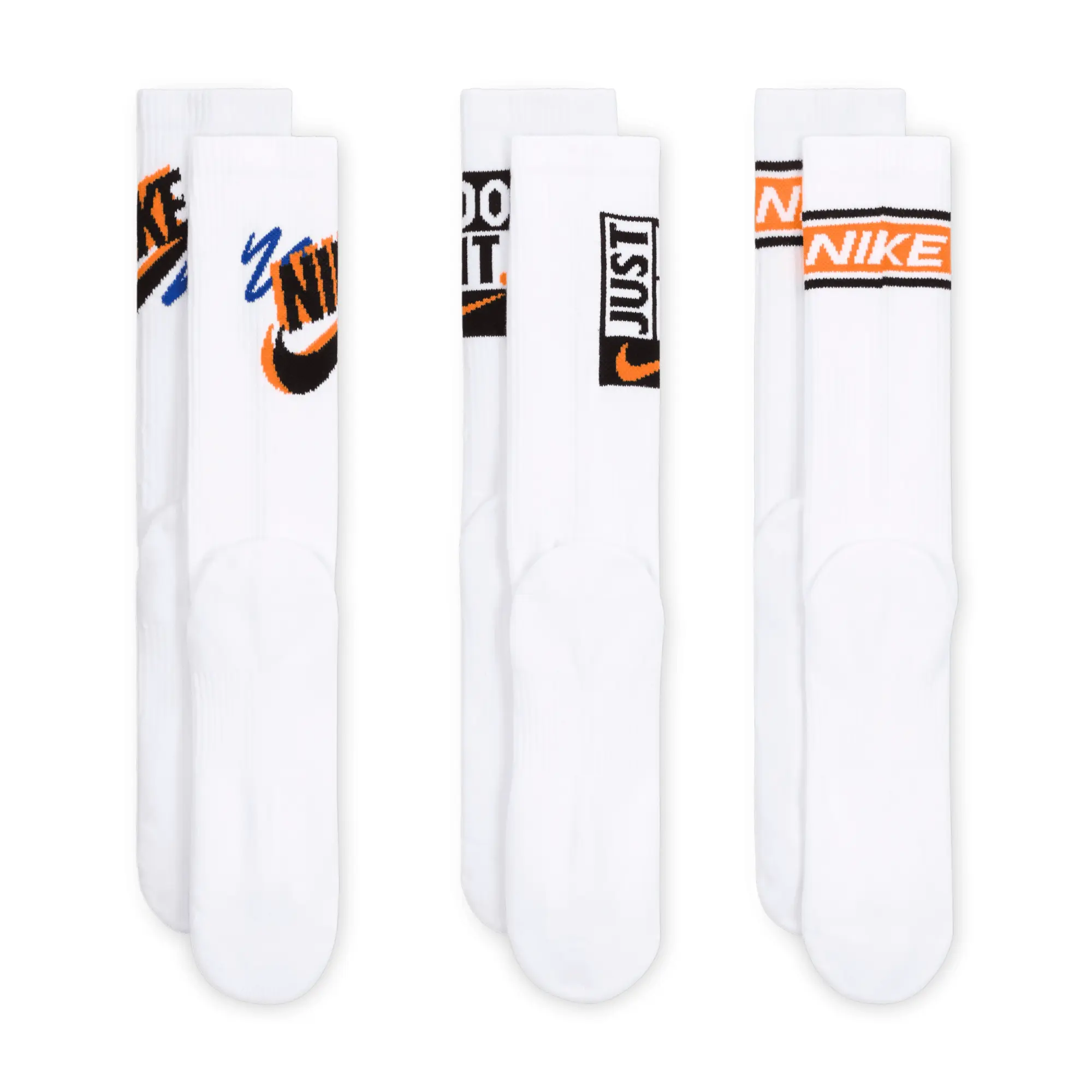 Nike Everyday Plus Crew Socks (3 Pairs) - Multi-Colour