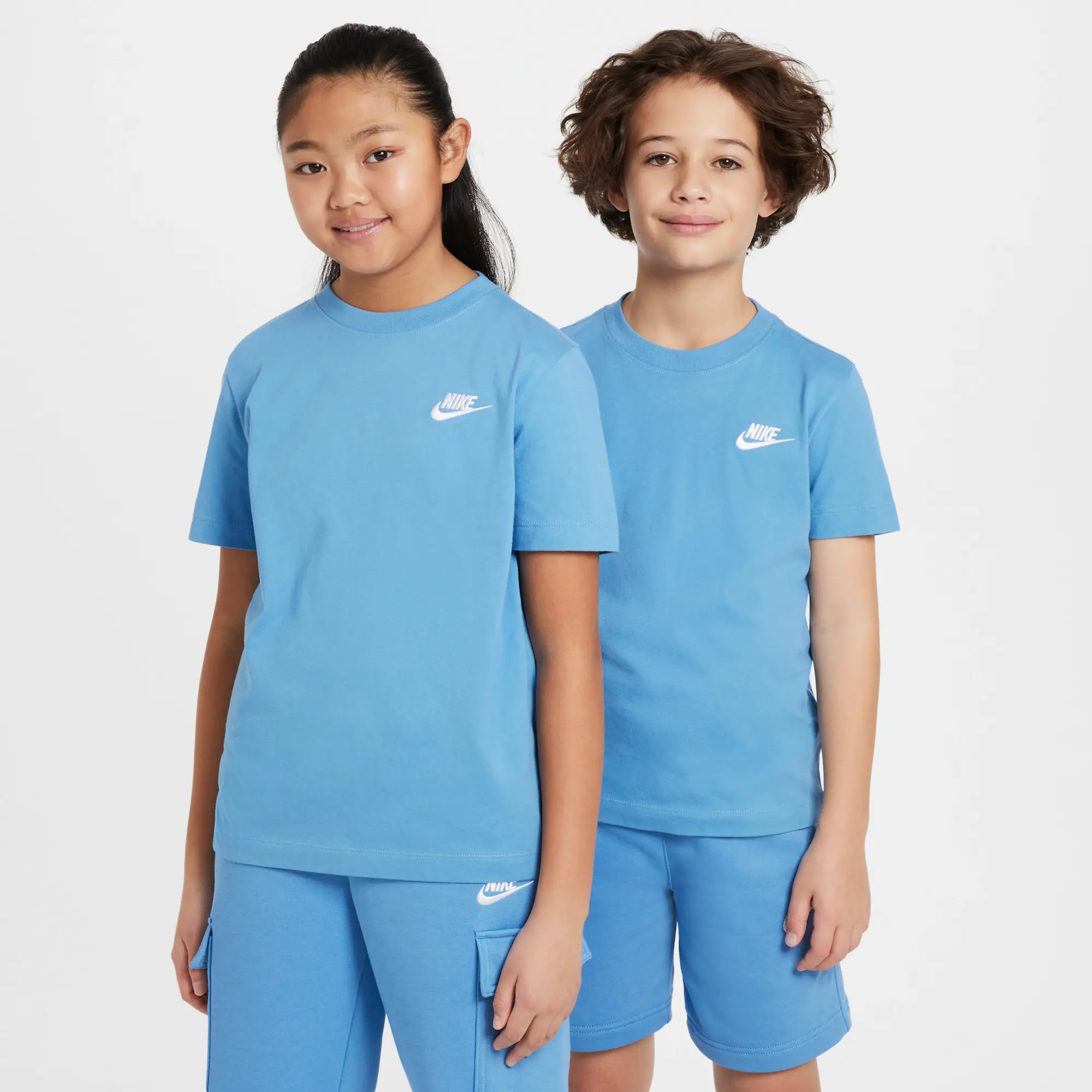 Nike Sportswear Older Kids' T-Shirt - Blue - Cotton