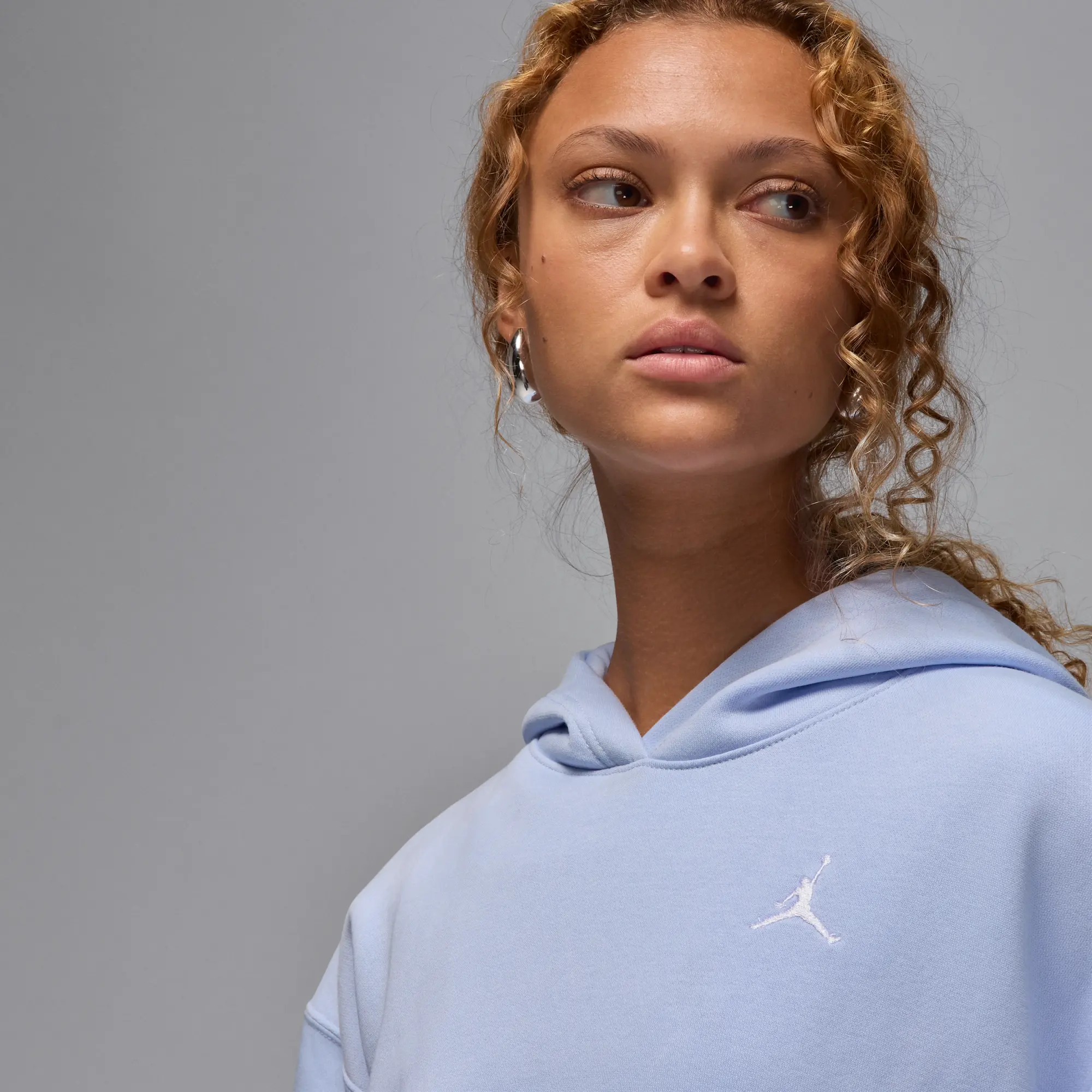 Nike Jordan Jordan Brooklyn Hoodie - Hydrogen Blue - Womens
