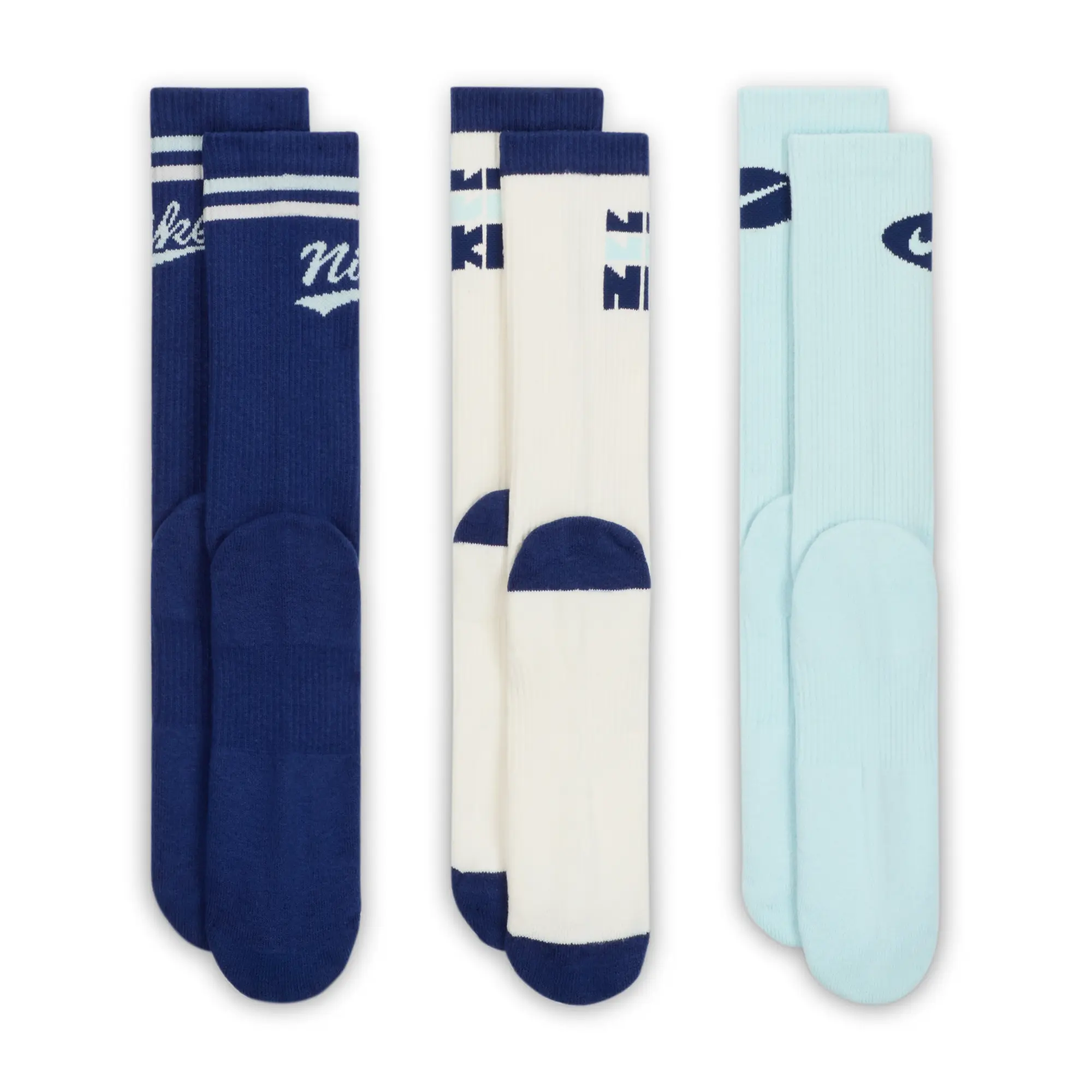 Nike Everyday Plus Crew Socks (3 Pairs) - Multi-Colour