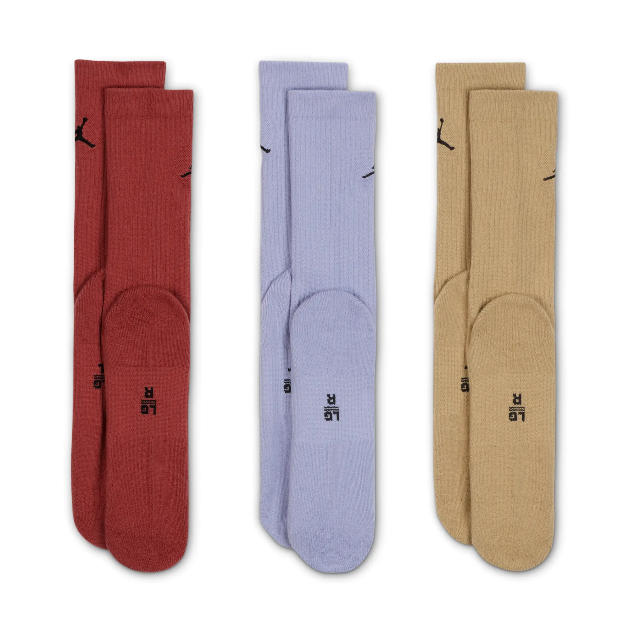 Nike Jordan Everyday Crew Socks (3 pairs) - Multi-Colour