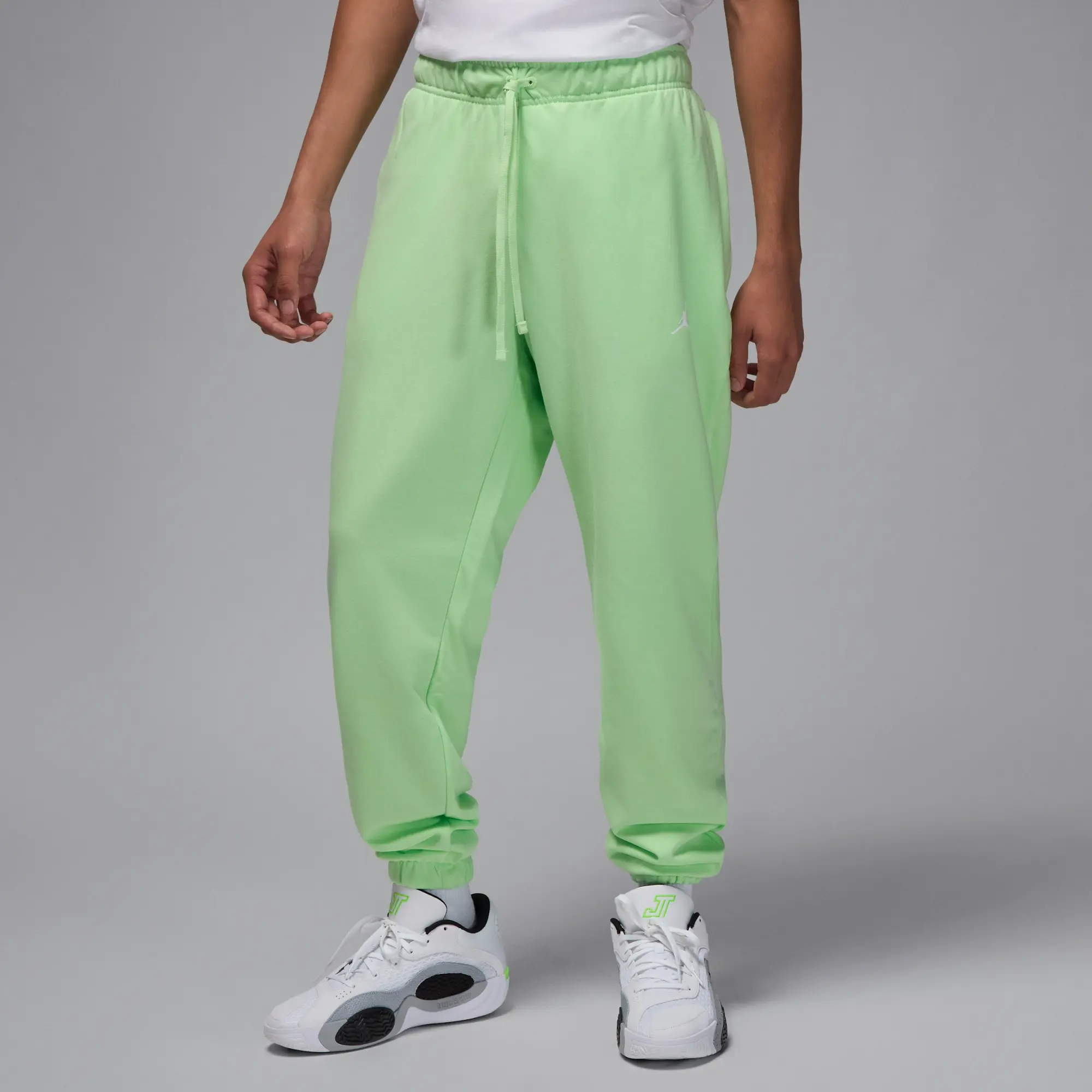 Nike Jordan Sport Crossover Men's Dri-FIT Fleece Trousers - Green - Cotton/Polyester