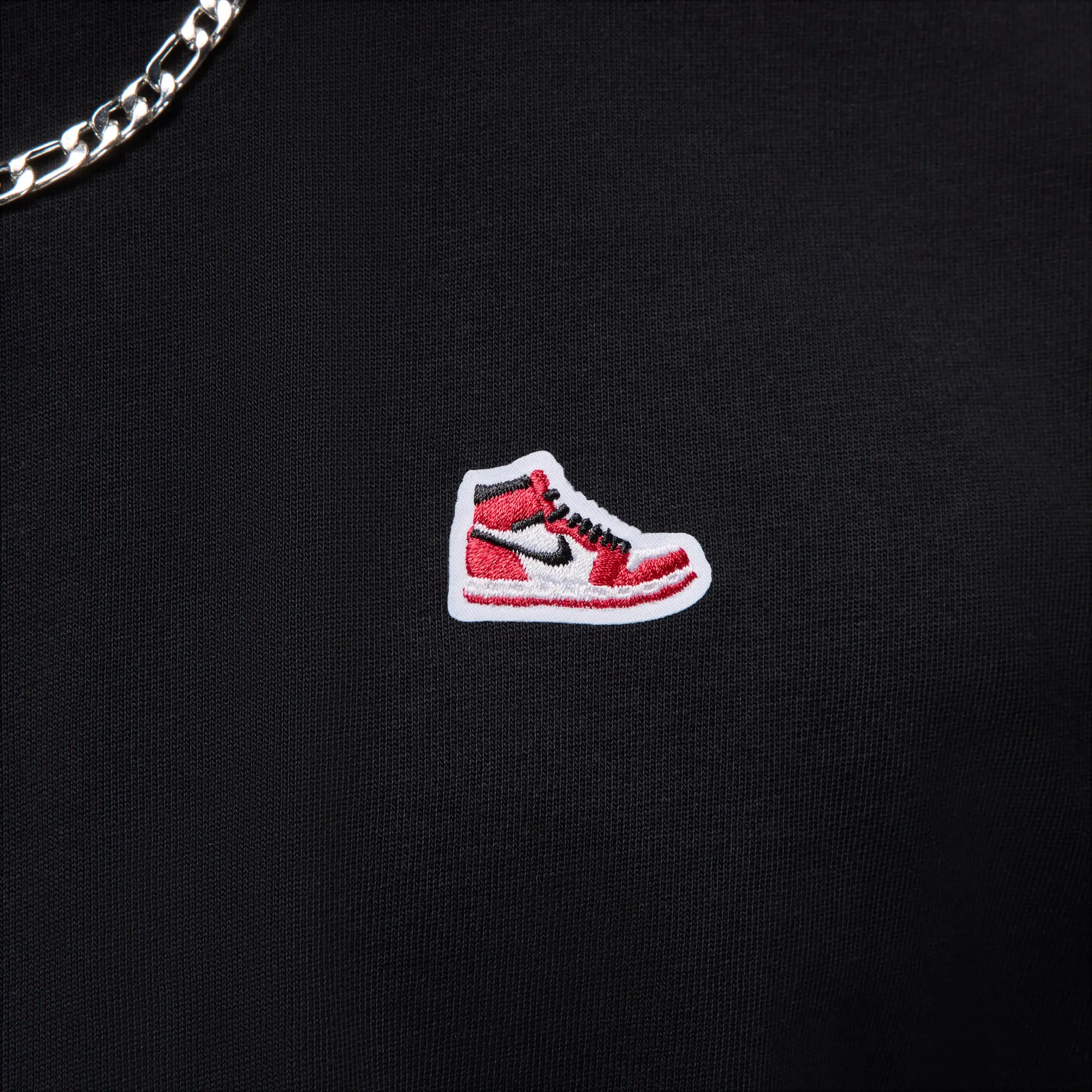 Nike Jordan Brand Men's Sneaker Patch T-Shirt - Black - Cotton