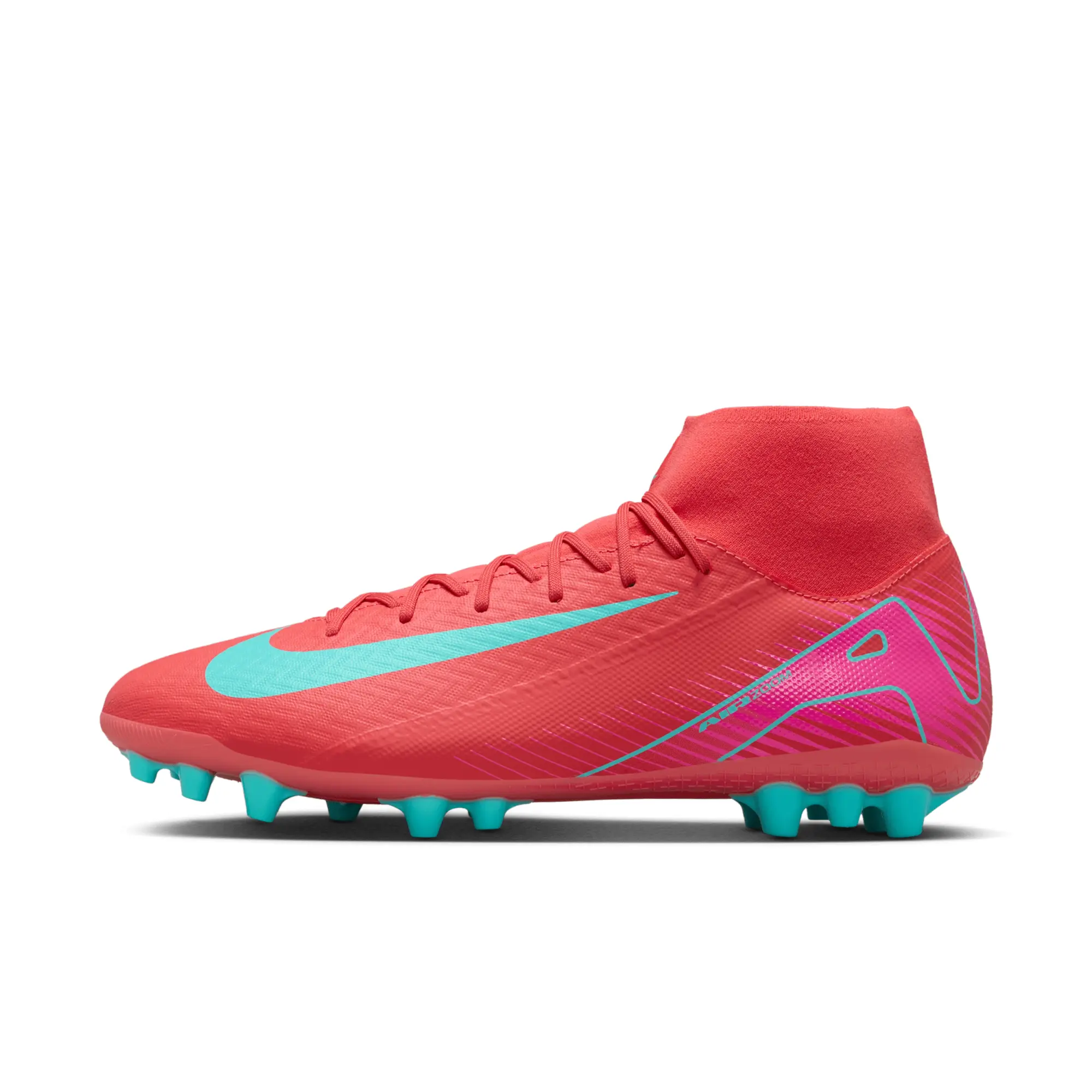 Nike Air Zoom Mercurial Superfly 10 Academy Ag Mad Energy - Ember Glow/Aurora Green - ['Red']