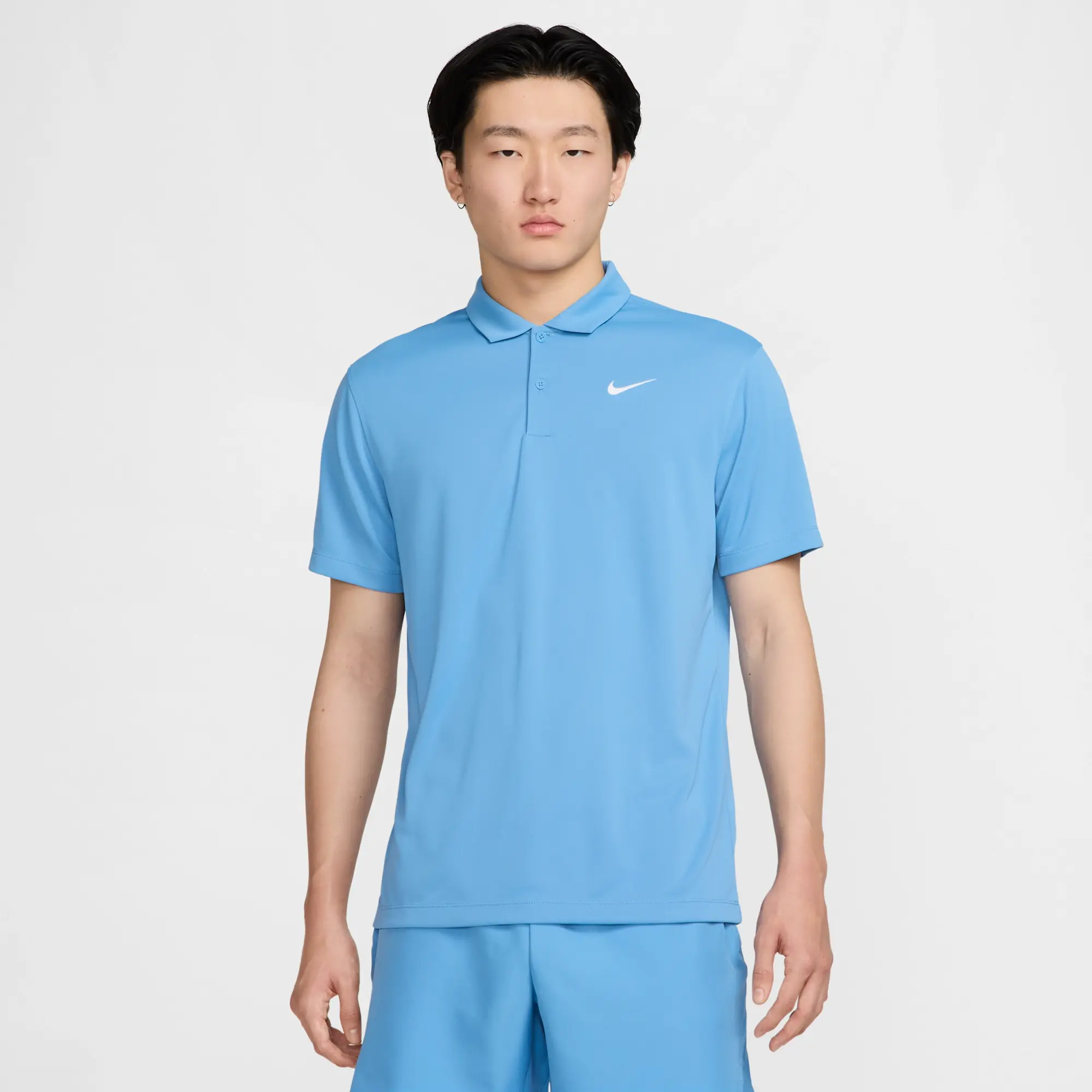 NikeCourt Dri-FIT Men's Tennis Polo - Blue - Polyester