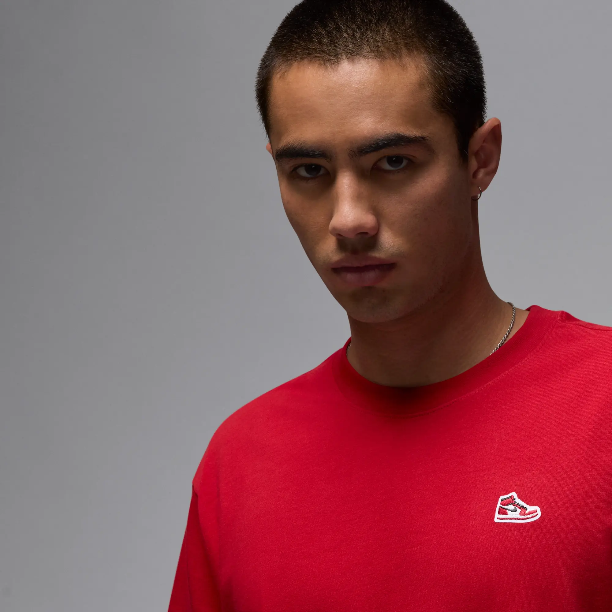 Nike Jordan Jordan Sneaker Patch Men T-Shirts - Red