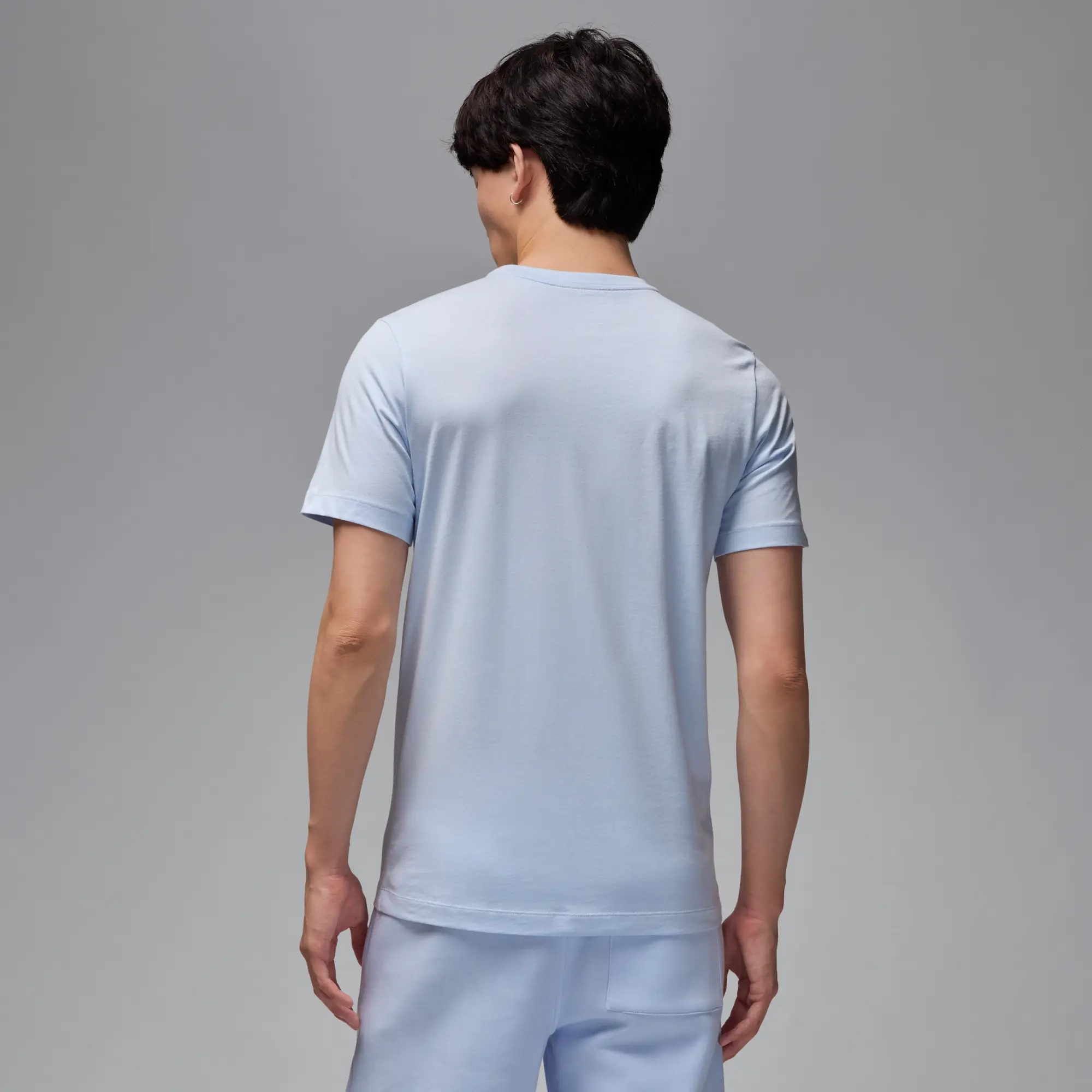 Nike Jordan Men's T-Shirt - Blue - Cotton
