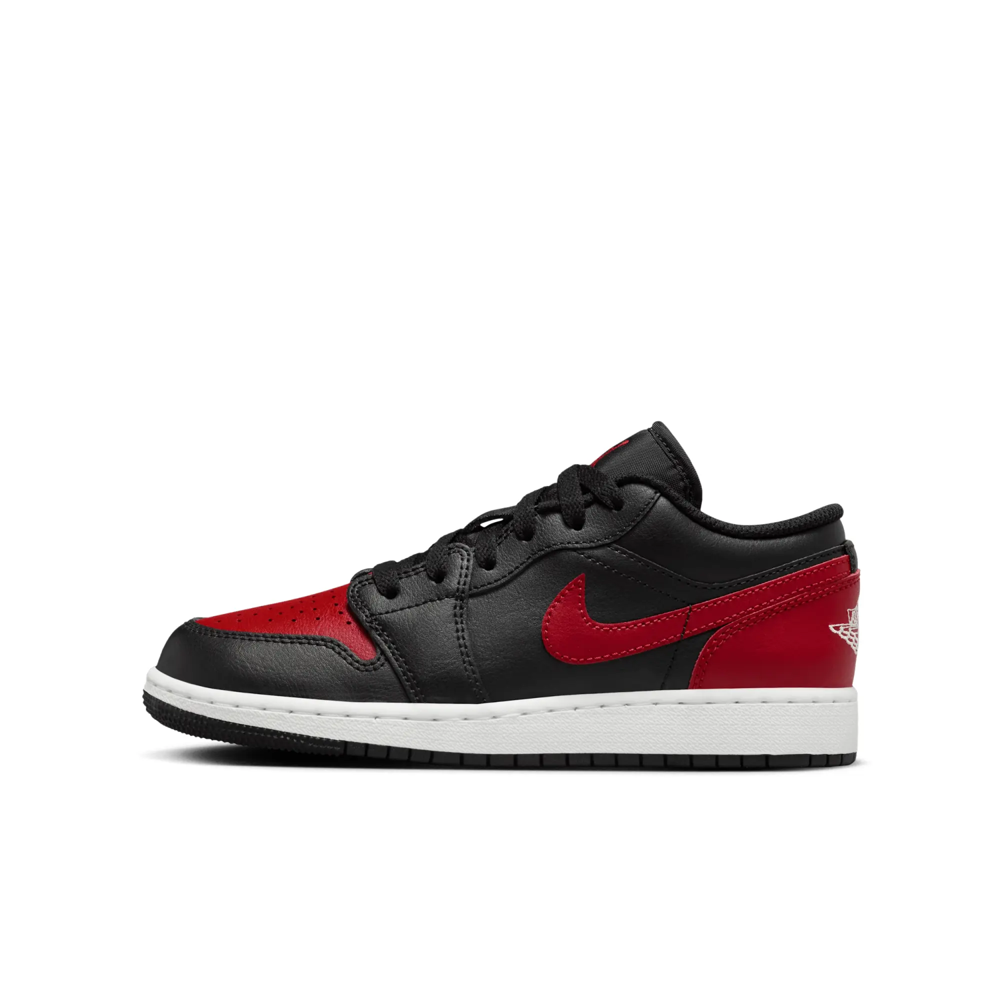 Nike Jordan Jordan Junior Air Jordan 1 Low Trainer - Black - Size 4 - Black