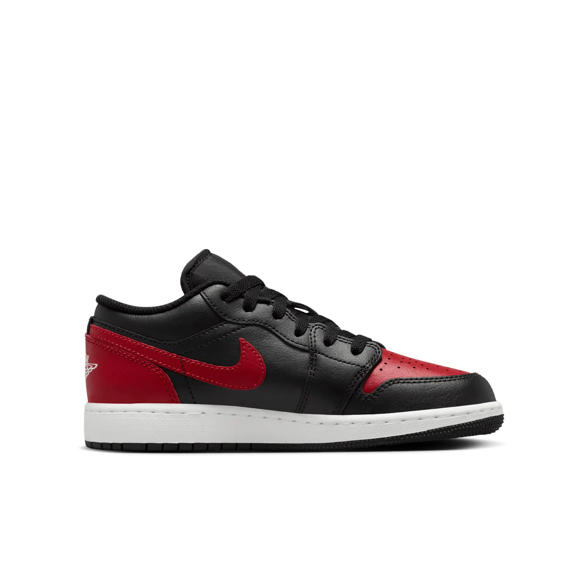 Nike Jordan Jordan Junior Air Jordan 1 Low Trainer - Black - Size 4 - Black