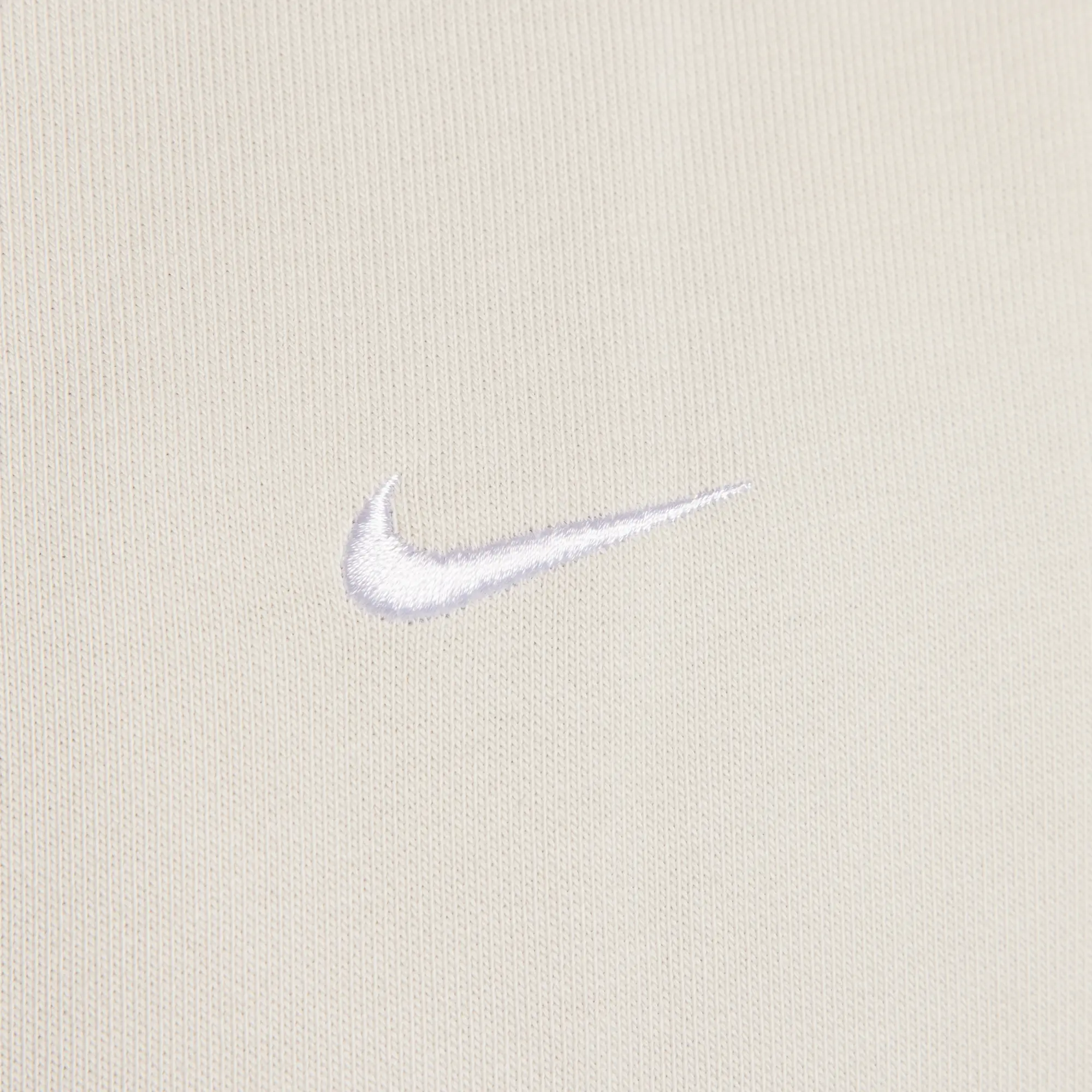 Sweatshirt Nike Solo Swoosh Men's Full-Zip Hoodie Light Bone/ White Xl