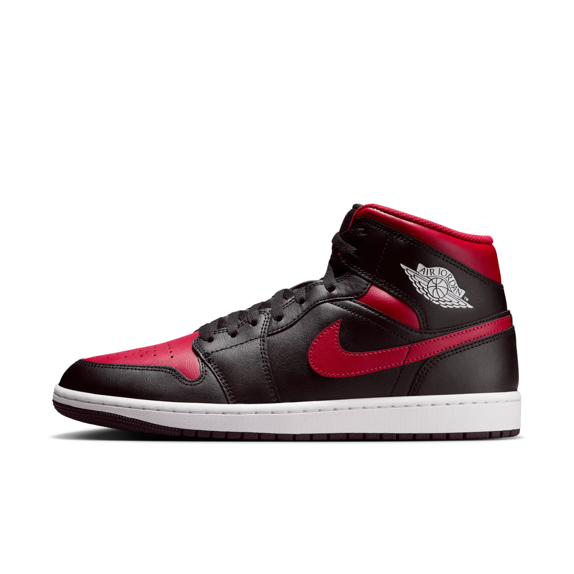 Nike Jordan Sneakers Air Jordan 1 Mid Black/ Varsity Red-Summit White Eur 44