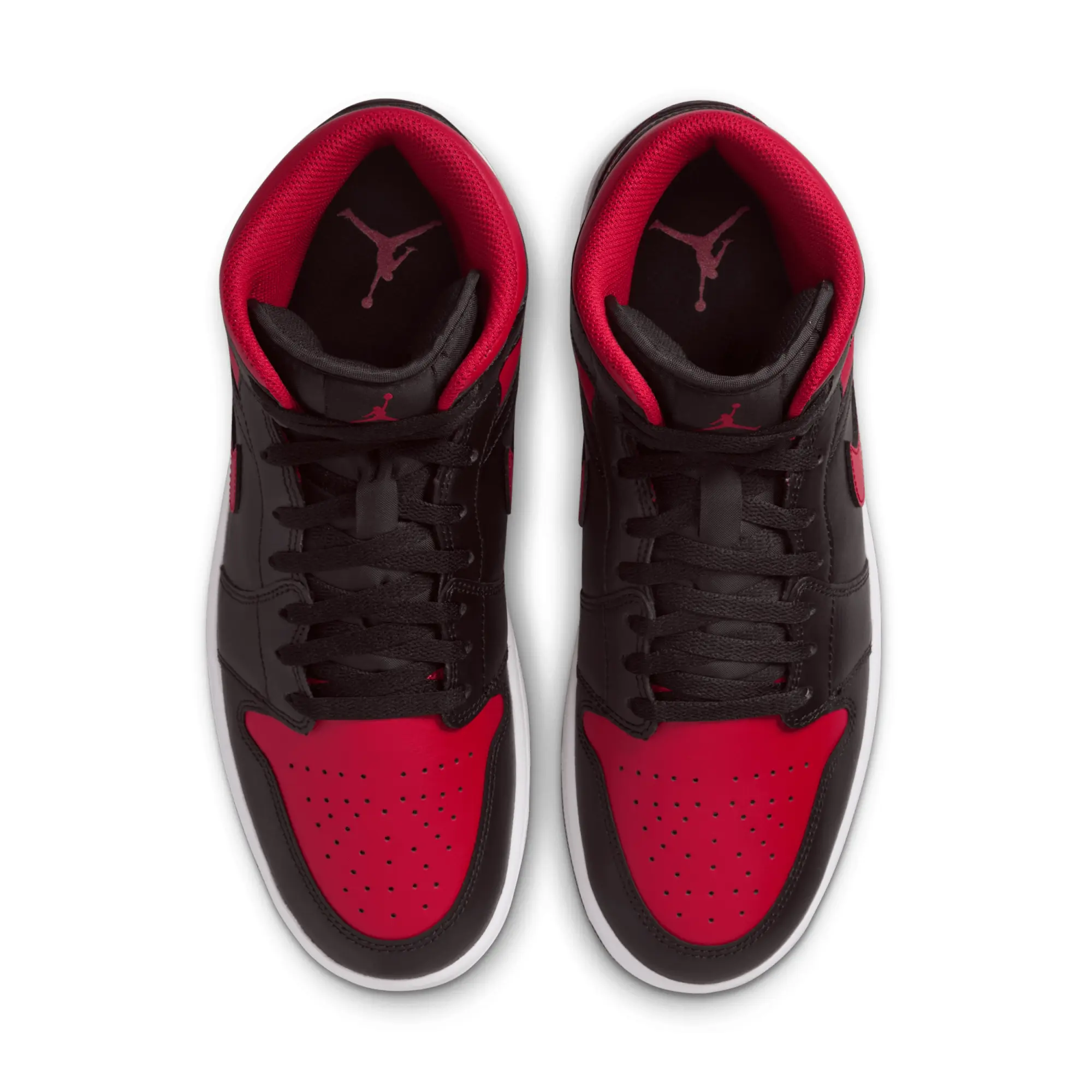 Nike Jordan Sneakers Air Jordan 1 Mid Black/ Varsity Red-Summit White Eur 44