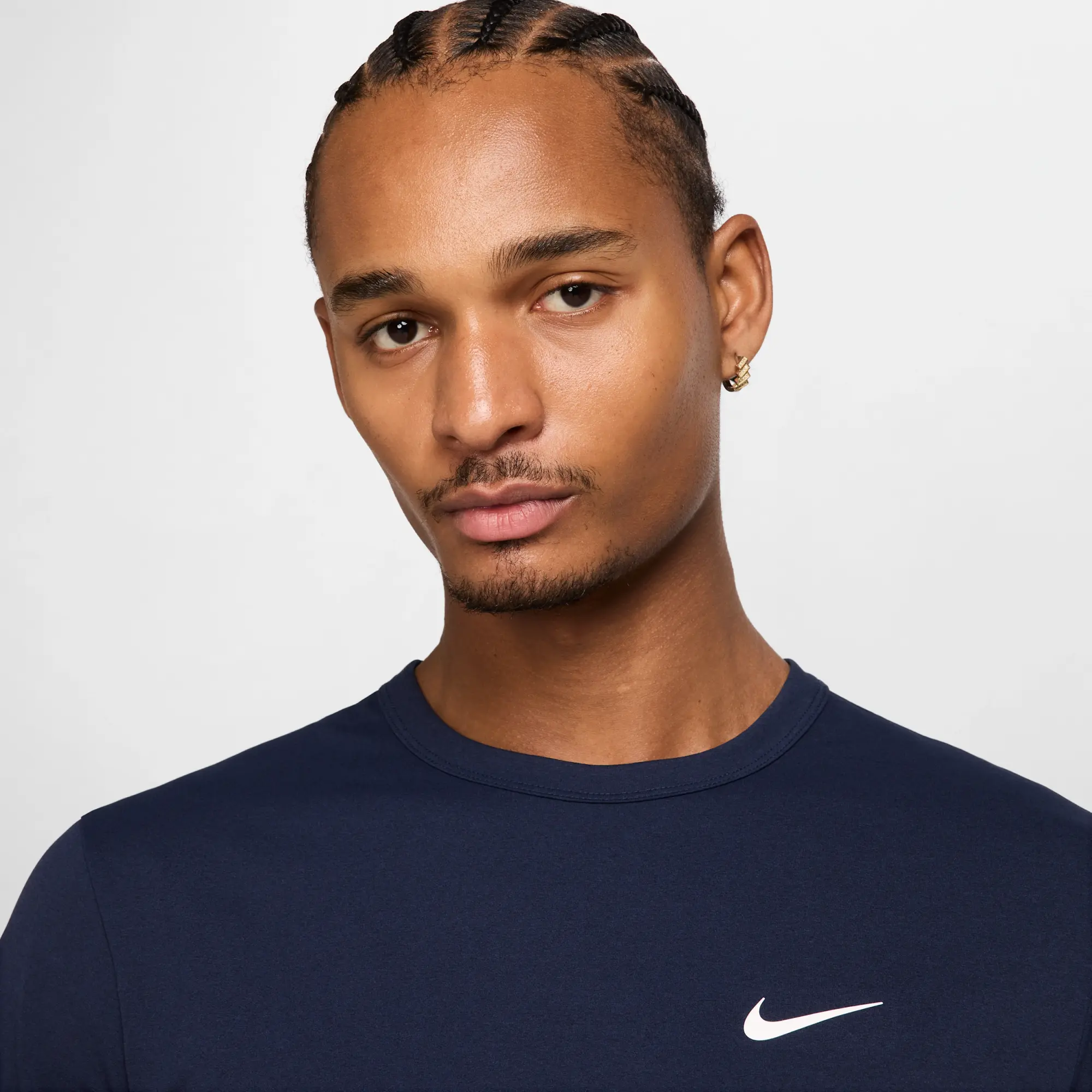Nike Hyverse Men's Dri-FIT UV Short-sleeve Versatile Top - Blue - Polyester