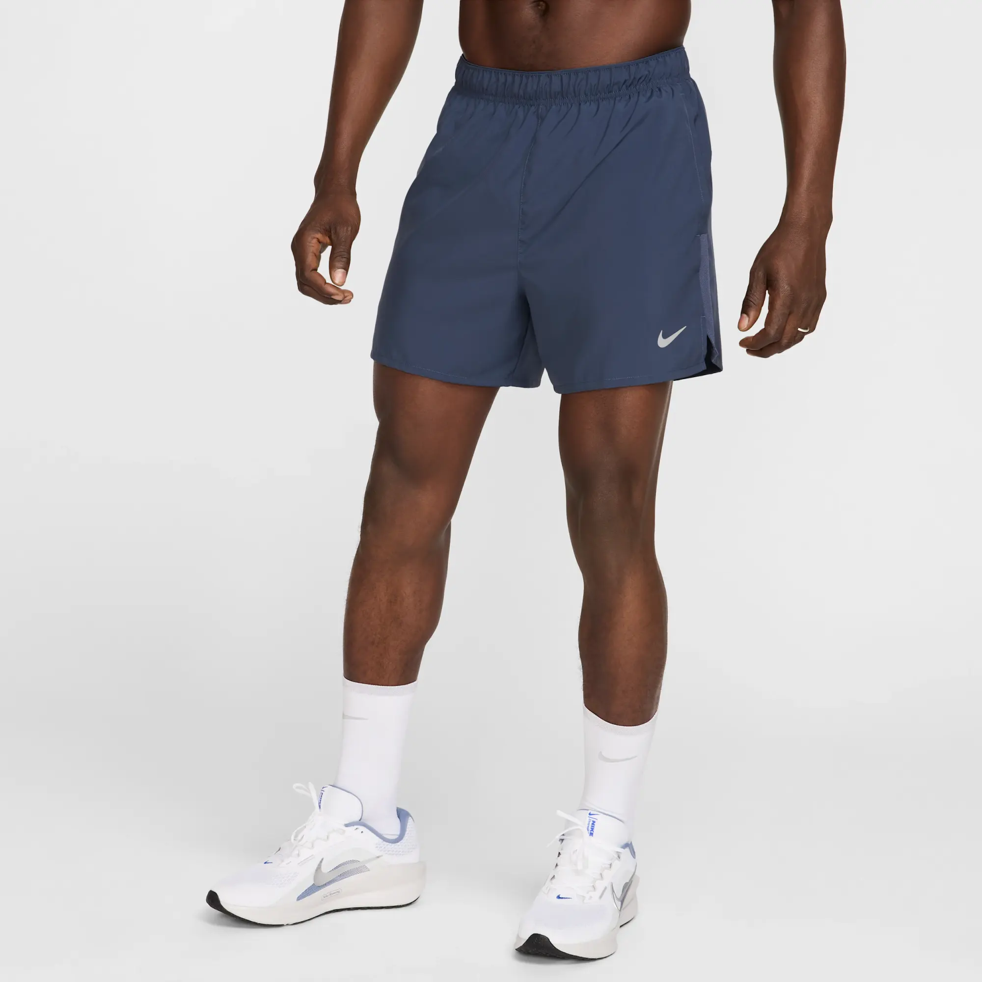 Nike Challenger Men's Dri-FIT 13cm (approx.) Brief-lined Running Shorts - Blue - Polyester