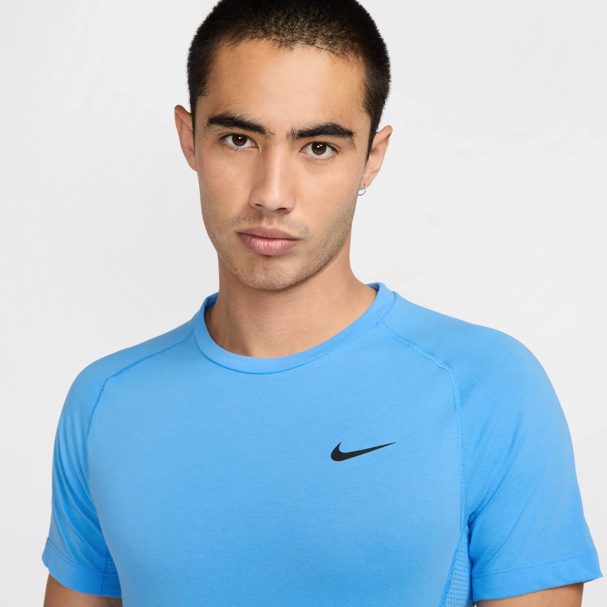 Nike Flex Rep Men's Dri-FIT Short-Sleeve Fitness Top - Blue - Polyester/Cotton