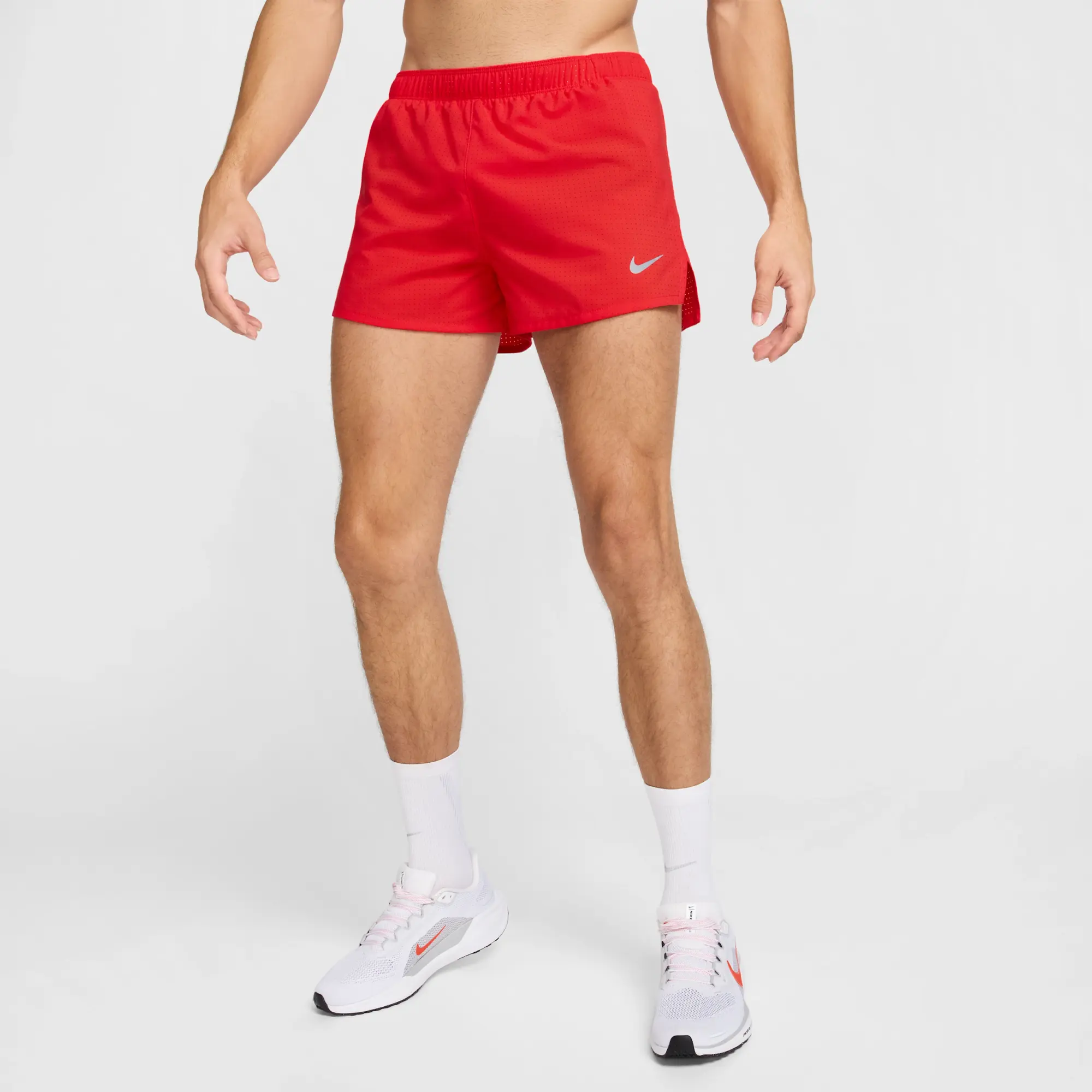 Nike Fast Men's Dri-FIT 8cm (approx.) Brief-Lined Running Shorts - Red - Polyester